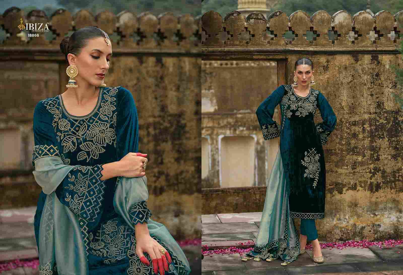 Attar By Ibiza 18861 To 18866 Series Beautiful Festive Suits Colorful Stylish Fancy Casual Wear & Ethnic Wear Pure Viscose Velvet Dresses At Wholesale Price