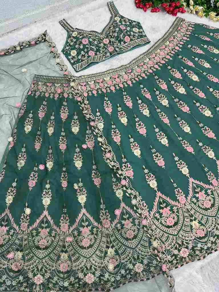 Kp-1623 By Fashid Wholesale Designer Beautiful Wedding Collection Occasional Wear & Party Wear Faux Georgette Lehengas At Wholesale Price
