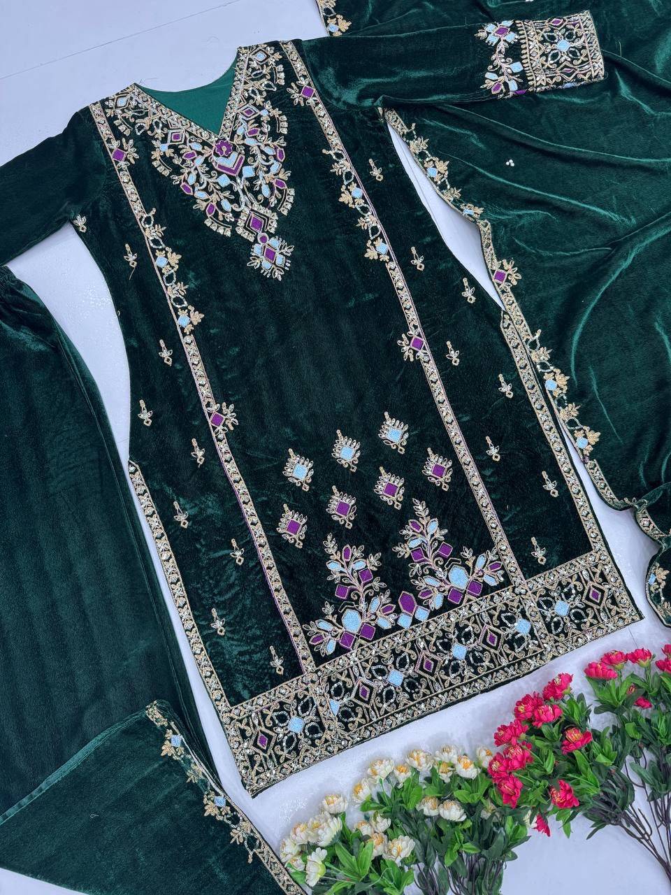 Kp-1660 By Fashid Wholesale Designer Beautiful Wedding Collection Occasional Wear & Party Wear Heavy Viscose Velvet Georgette Lehengas At Wholesale Price