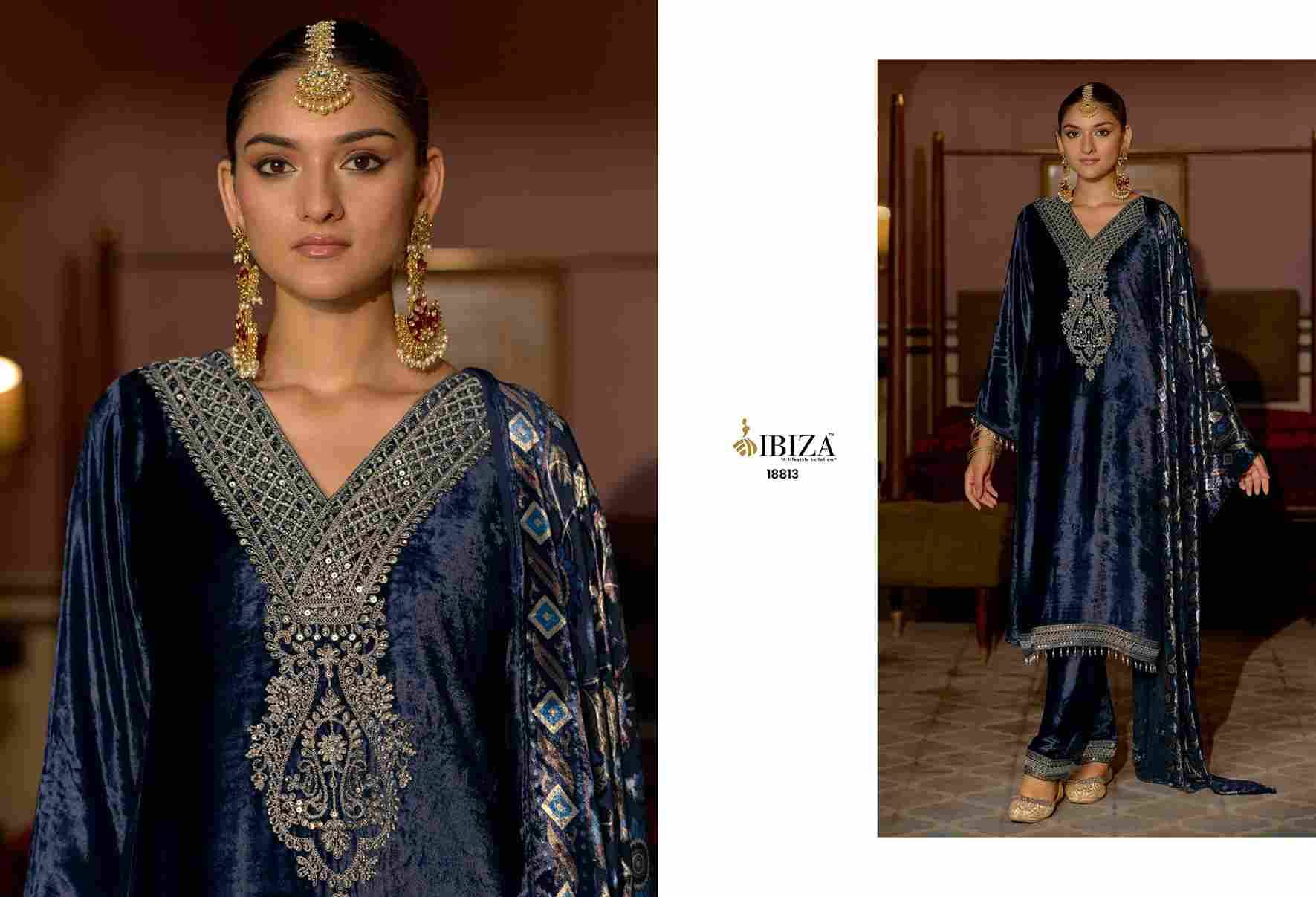 Henna By Ibiza 18811 To 18814 Series Beautiful Festive Suits Colorful Stylish Fancy Casual Wear & Ethnic Wear Pure Viscose Velvet Dresses At Wholesale Price