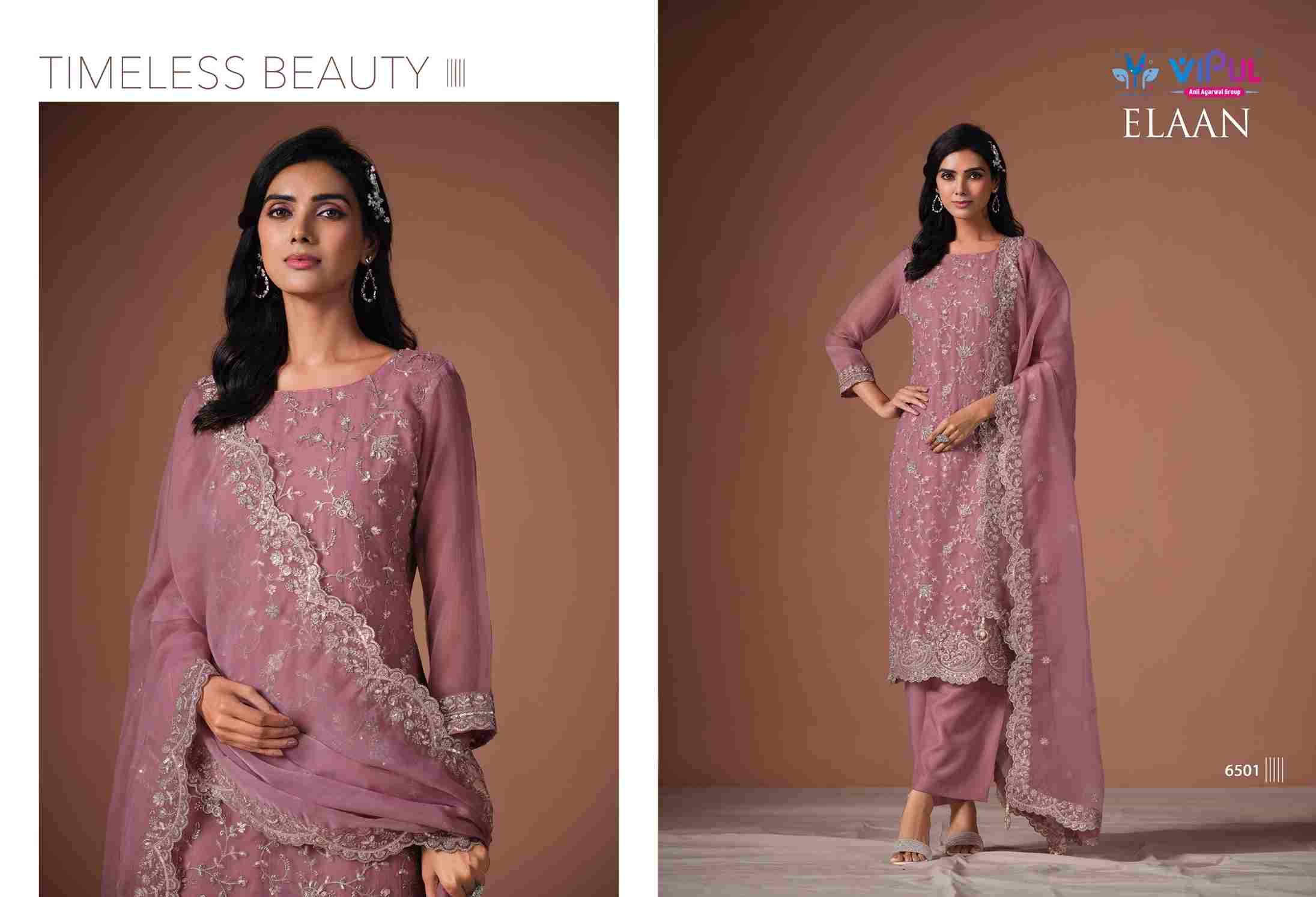 Elaan By Vipul Fashion 6401 To 6406 Series Designer Festive Suits Beautiful Fancy Stylish Colorful Party Wear & Occasional Wear Chiffon With Embroidery Dresses At Wholesale Price