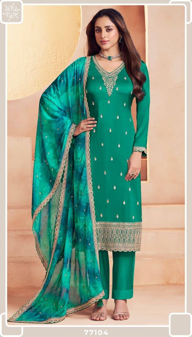 Falak By Kuleesh 77101 To 77104 Series Designer Festive Suits Collection Beautiful Stylish Fancy Colorful Party Wear & Occasional Wear Fancy Dresses At Wholesale Price