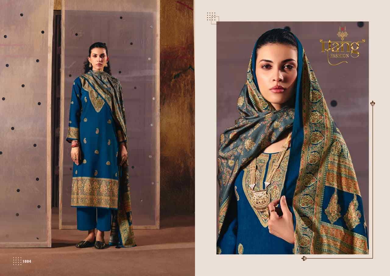 Jamawar By Rang Fashion 1001 To 1006 Series Designer Festive Suits Beautiful Fancy Colorful Stylish Party Wear & Occasional Wear Pure Pashmina Dresses At Wholesale Price