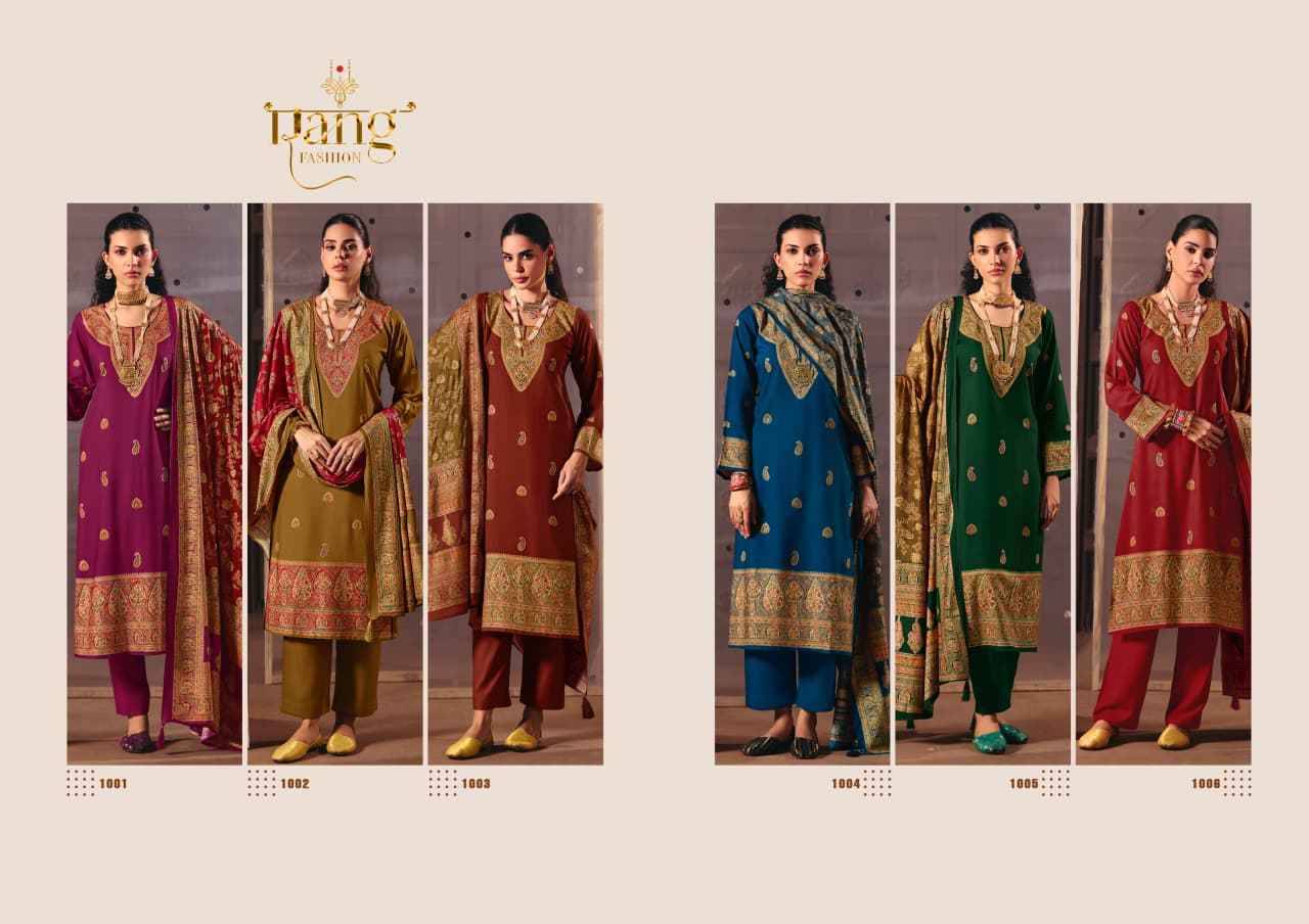 Jamawar By Rang Fashion 1001 To 1006 Series Designer Festive Suits Beautiful Fancy Colorful Stylish Party Wear & Occasional Wear Pure Pashmina Dresses At Wholesale Price