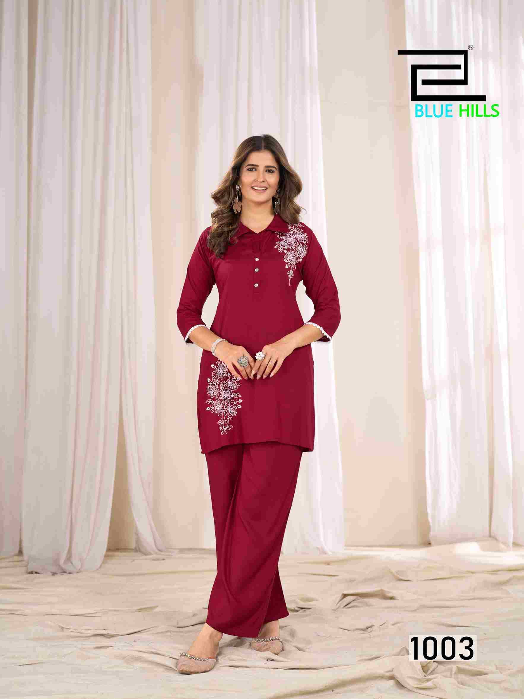 Blast By Blue Hills 1001 To 1006 Series Designer Stylish Fancy Colorful Beautiful Party Wear & Ethnic Wear Collection Heavy Rayon Co-Ord At Wholesale Price