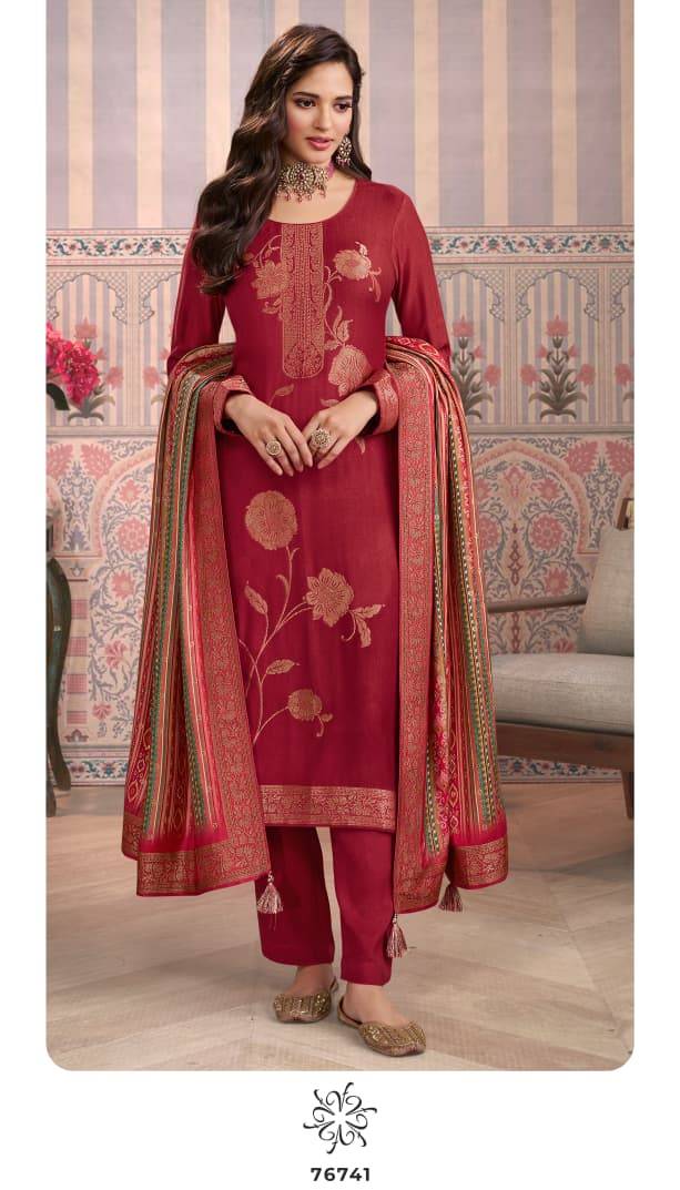 Kervin Ananta Vol-6 By Vinay Fashion 76741 To 76746 Series Beautiful Suits Colorful Stylish Fancy Casual Wear & Ethnic Wear Viscose Pashmina Dresses At Wholesale Price