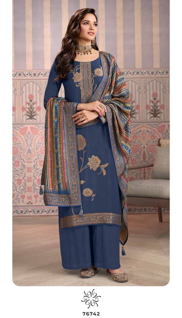Kervin Ananta Vol-6 By Vinay Fashion 76741 To 76746 Series Beautiful Suits Colorful Stylish Fancy Casual Wear & Ethnic Wear Viscose Pashmina Dresses At Wholesale Price