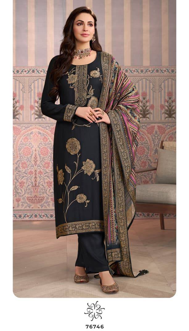 Kervin Ananta Vol-6 By Vinay Fashion 76741 To 76746 Series Beautiful Suits Colorful Stylish Fancy Casual Wear & Ethnic Wear Viscose Pashmina Dresses At Wholesale Price