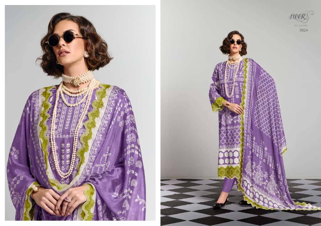Wow By Kimora Fashion 9821 To 9826 Series Designer Festive Suits Collection Beautiful Stylish Fancy Colorful Party Wear & Occasional Wear Pure Muslin Dresses At Wholesale Price