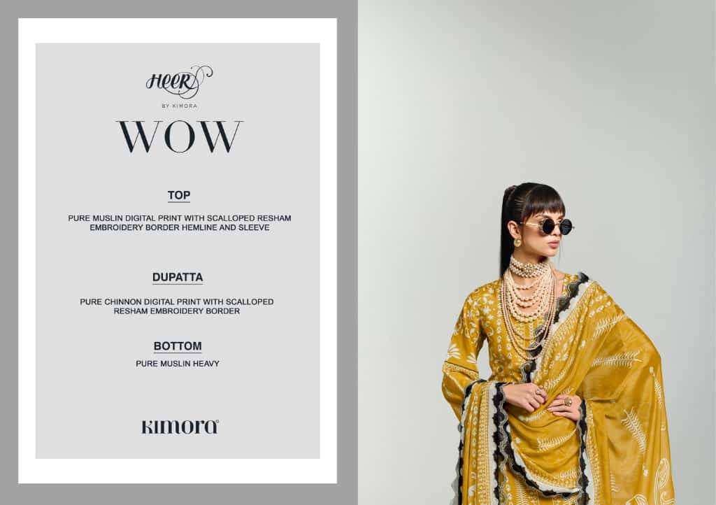 Wow By Kimora Fashion 9821 To 9826 Series Designer Festive Suits Collection Beautiful Stylish Fancy Colorful Party Wear & Occasional Wear Pure Muslin Dresses At Wholesale Price