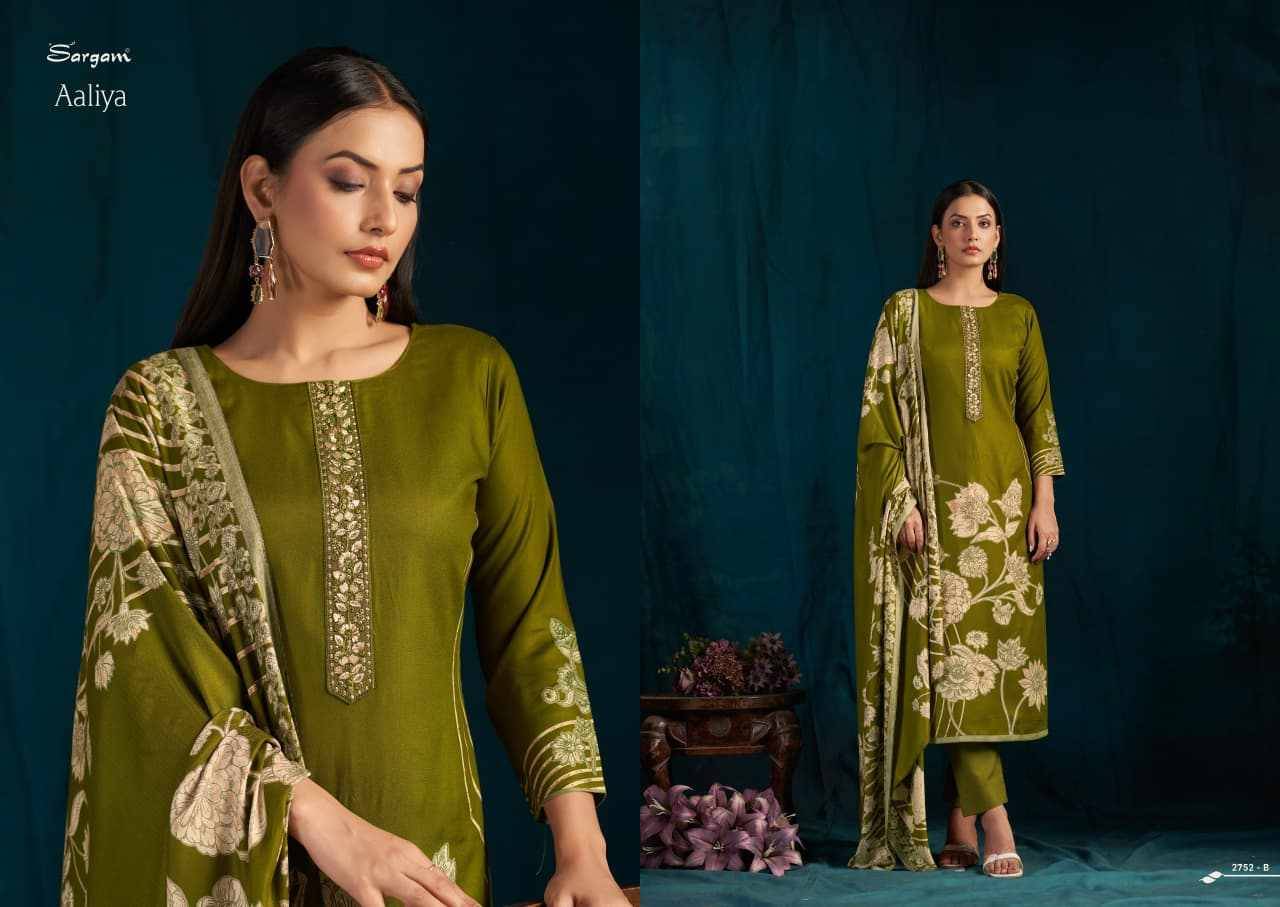 Aaliya By Sargam Prints 2752-A To 2752-D Series Beautiful Festive Suits Stylish Fancy Colorful Casual Wear & Ethnic Wear Pure Viscose Pashmina Dresses At Wholesale Price