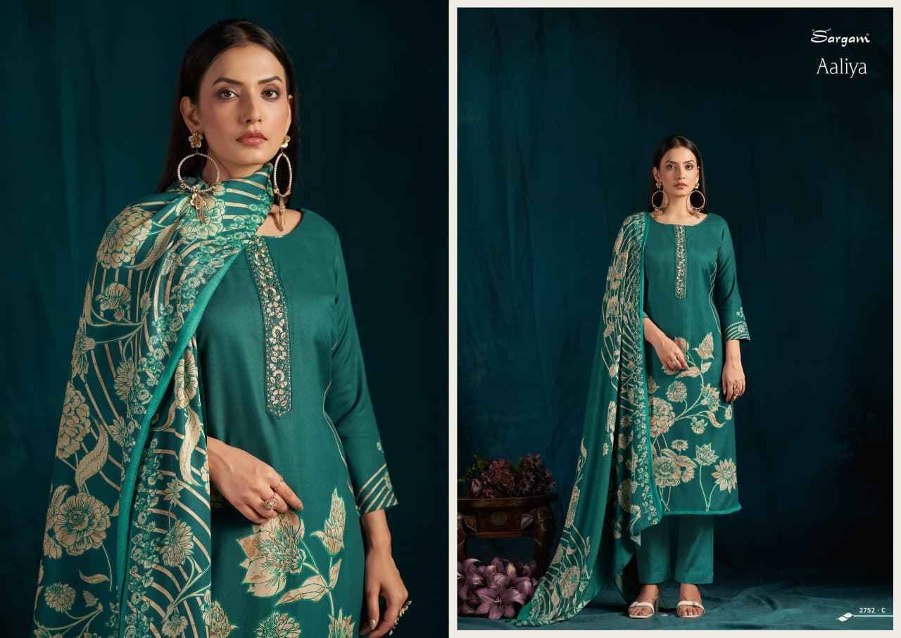 Aaliya By Sargam Prints 2752-A To 2752-D Series Beautiful Festive Suits Stylish Fancy Colorful Casual Wear & Ethnic Wear Pure Viscose Pashmina Dresses At Wholesale Price