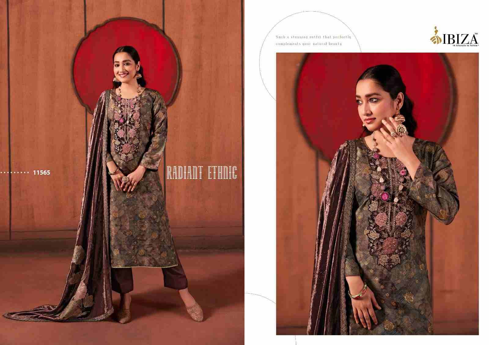Tatva By Ibiza 11563 To 11566 Series Beautiful Festive Suits Colorful Stylish Fancy Casual Wear & Ethnic Wear Pure Silk Jacquard Dresses At Wholesale Price