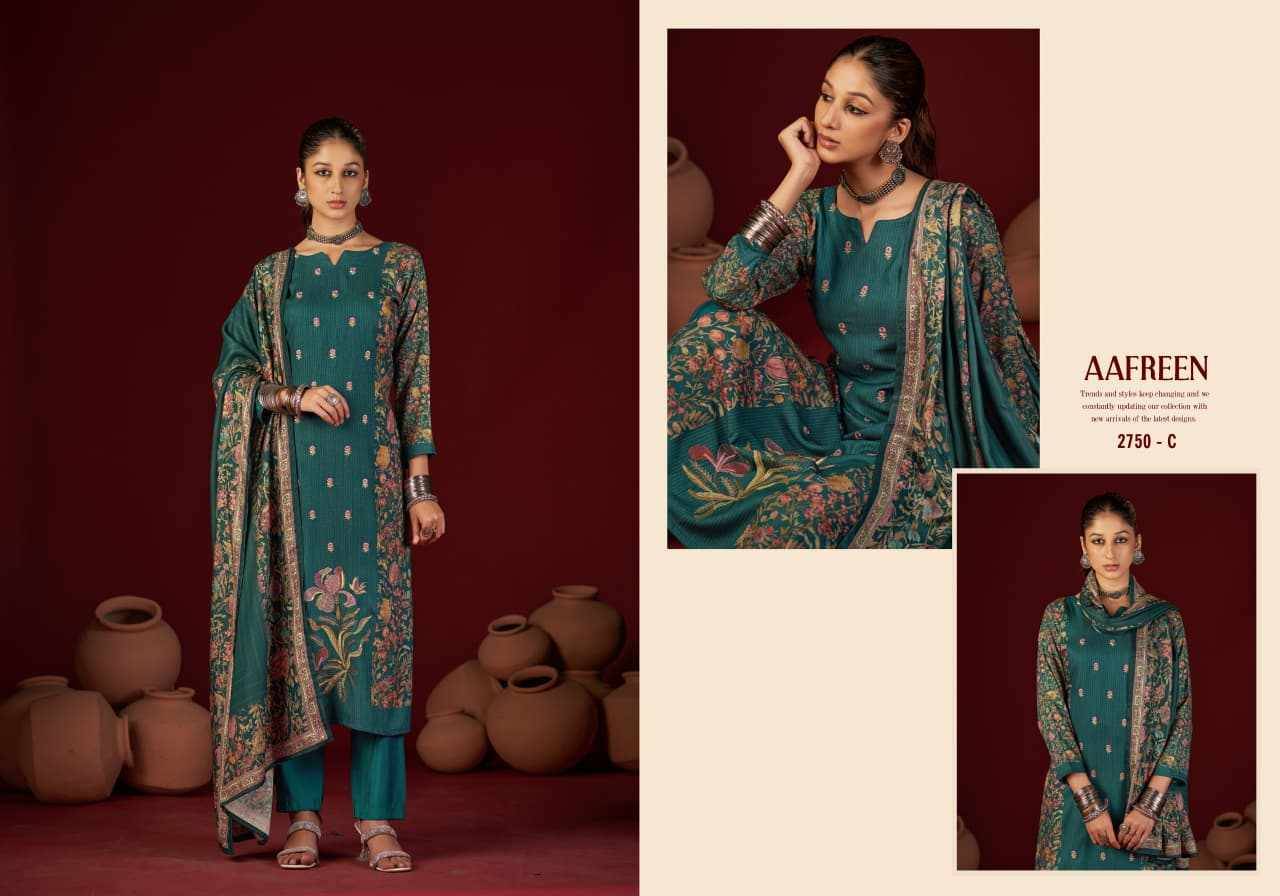 Aafreen By Sargam Prints 2750-A To 2750-D Series Beautiful Festive Suits Stylish Fancy Colorful Casual Wear & Ethnic Wear Pure Viscose Pashmina Dresses At Wholesale Price