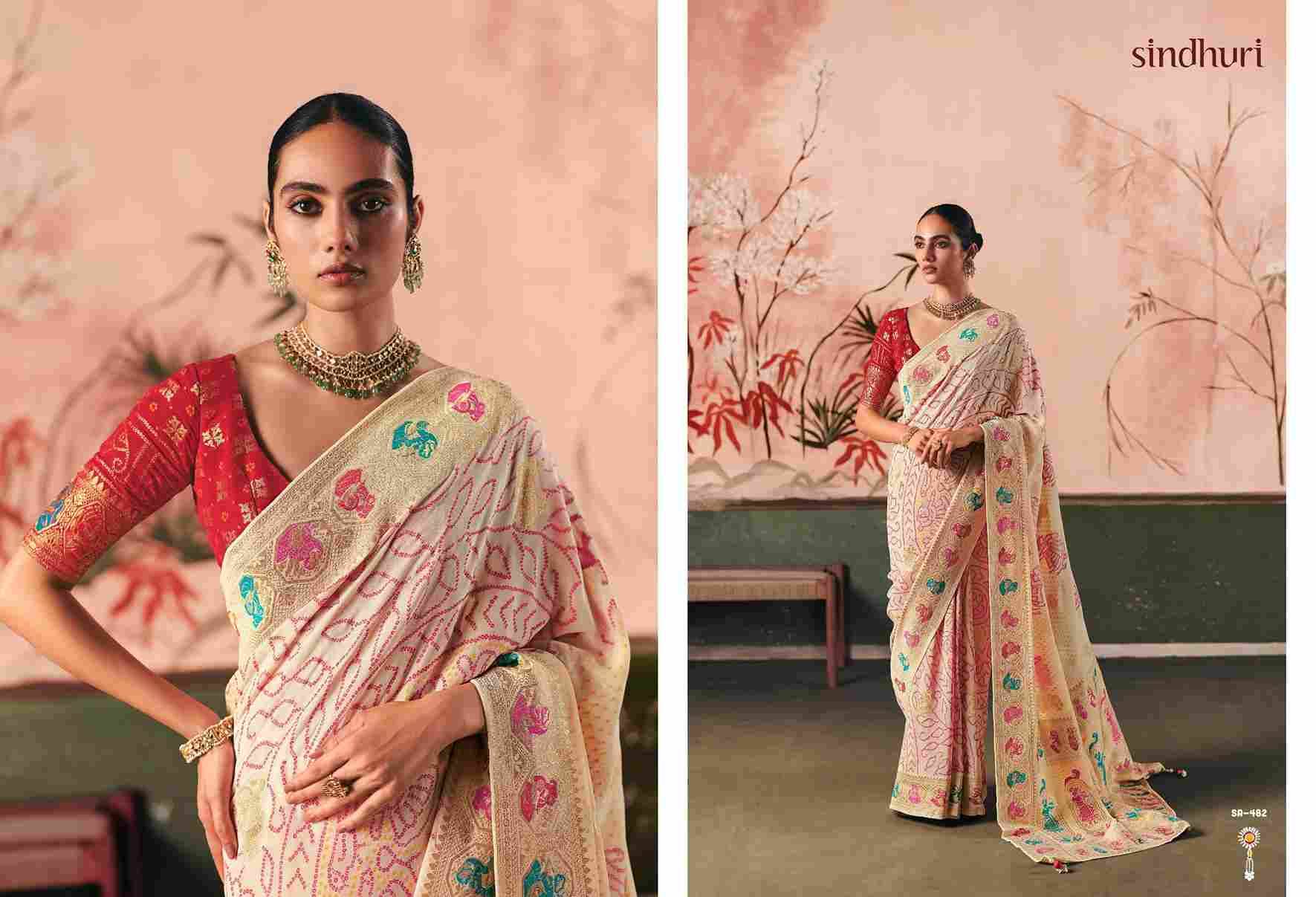 Bindiya By Kimora Fashion 481 To 491 Series Indian Traditional Wear Collection Beautiful Stylish Fancy Colorful Party Wear & Occasional Wear Pure Georgette Sarees At Wholesale Price