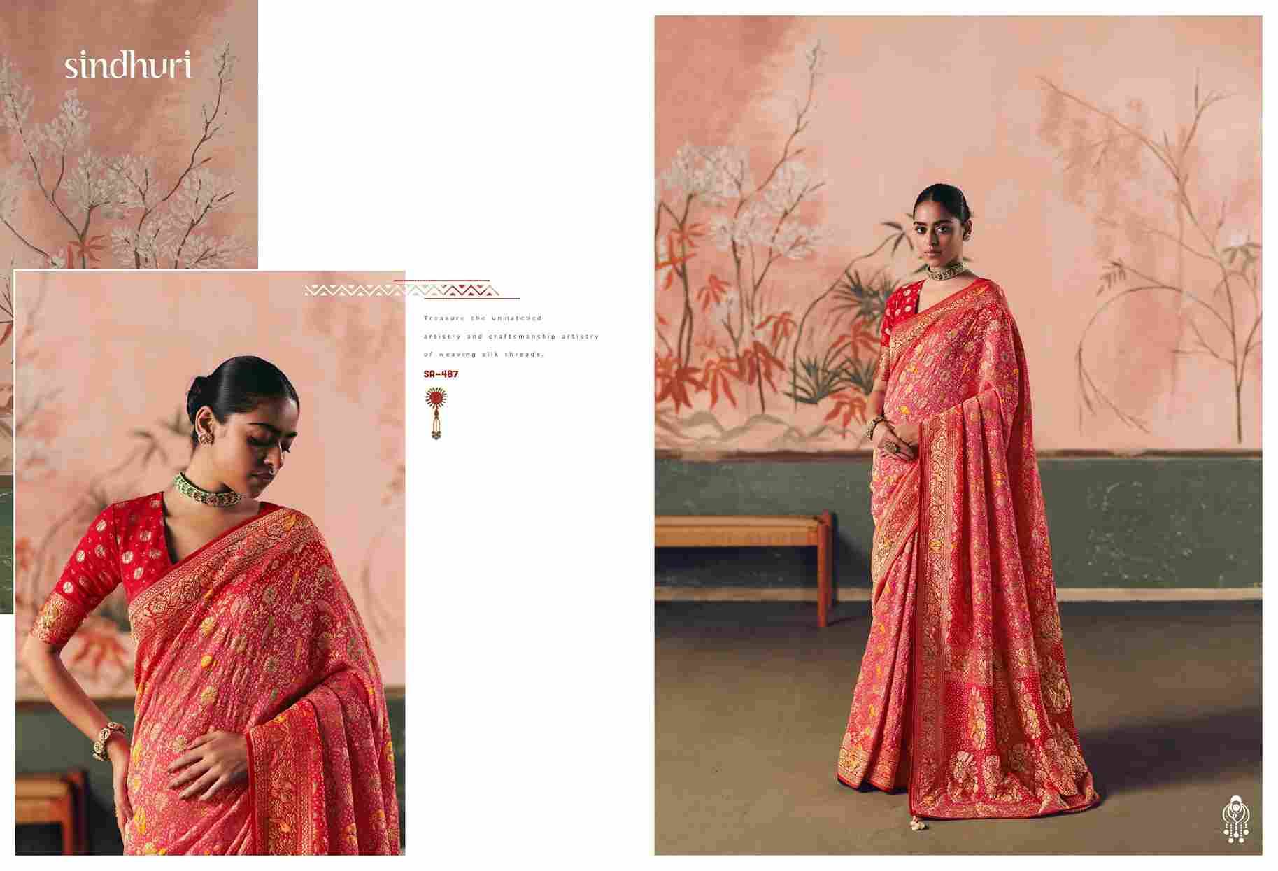 Bindiya By Kimora Fashion 481 To 491 Series Indian Traditional Wear Collection Beautiful Stylish Fancy Colorful Party Wear & Occasional Wear Pure Georgette Sarees At Wholesale Price