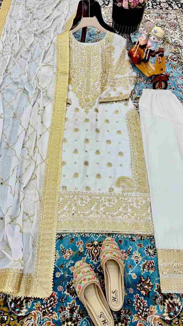 Zf-9005 By Fashid Wholesale Beautiful Colorful Fancy Wedding Collection Occasional Wear & Party Wear Chinnon SilkDresses At Wholesale Price