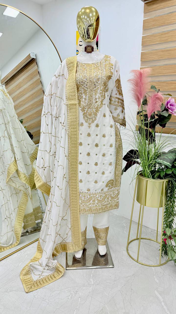 Zf-9005 By Fashid Wholesale Beautiful Colorful Fancy Wedding Collection Occasional Wear & Party Wear Chinnon SilkDresses At Wholesale Price