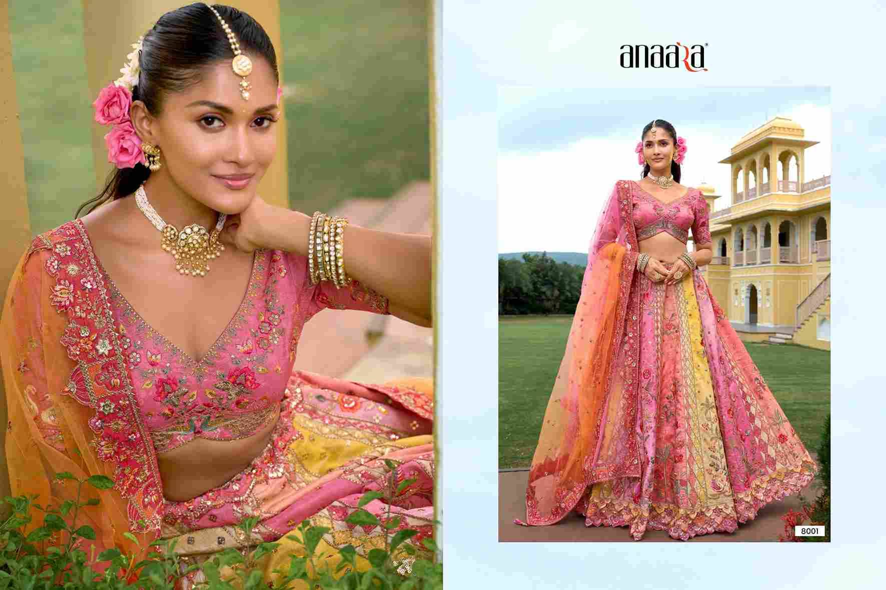 Anaara 8001 Series By Tathastu 8001 To 8010 Series Indian Traditional Wear Bridal Collection Beautiful Stylish Fancy Colorful Party Wear & Occasional Wear Silk Lehengas At Wholesale Price