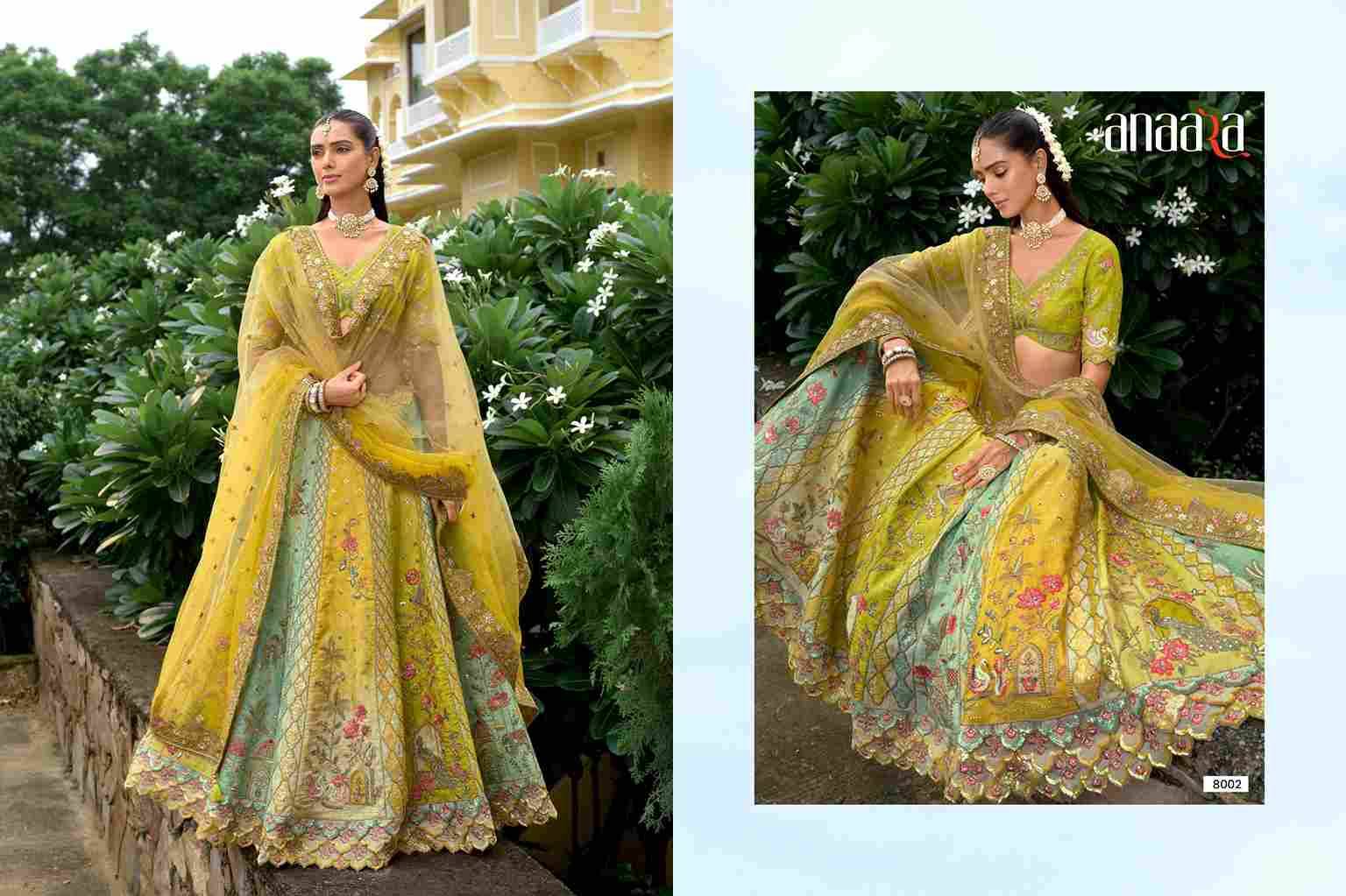 Anaara 8001 Series By Tathastu 8001 To 8010 Series Indian Traditional Wear Bridal Collection Beautiful Stylish Fancy Colorful Party Wear & Occasional Wear Silk Lehengas At Wholesale Price