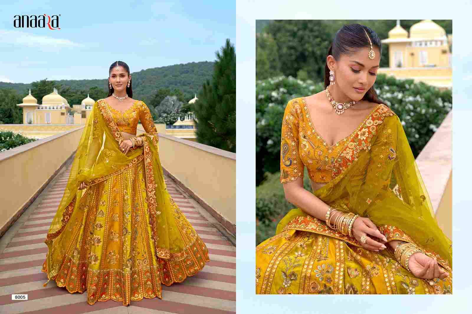Anaara 8001 Series By Tathastu 8001 To 8010 Series Indian Traditional Wear Bridal Collection Beautiful Stylish Fancy Colorful Party Wear & Occasional Wear Silk Lehengas At Wholesale Price