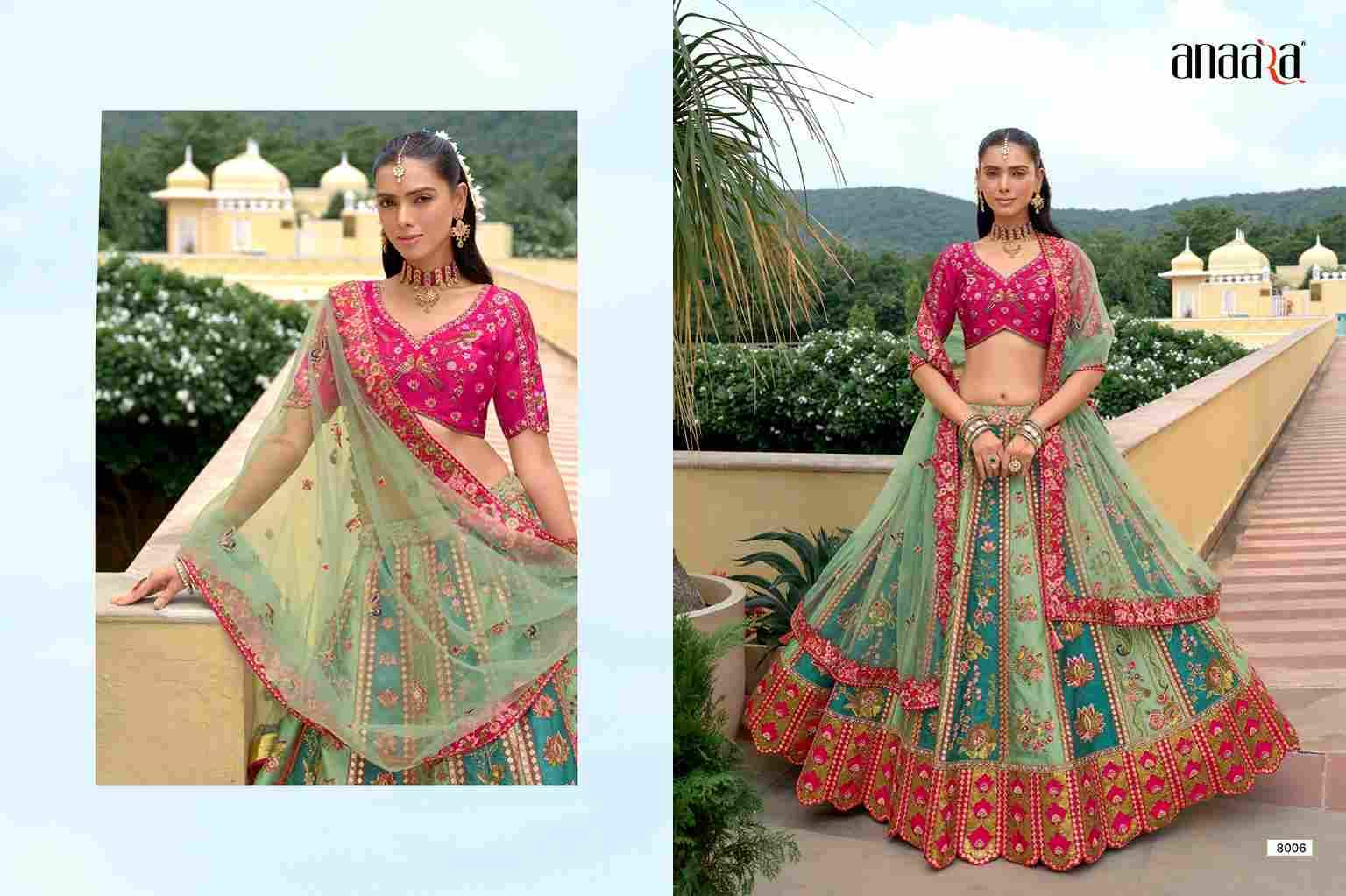 Anaara 8001 Series By Tathastu 8001 To 8010 Series Indian Traditional Wear Bridal Collection Beautiful Stylish Fancy Colorful Party Wear & Occasional Wear Silk Lehengas At Wholesale Price