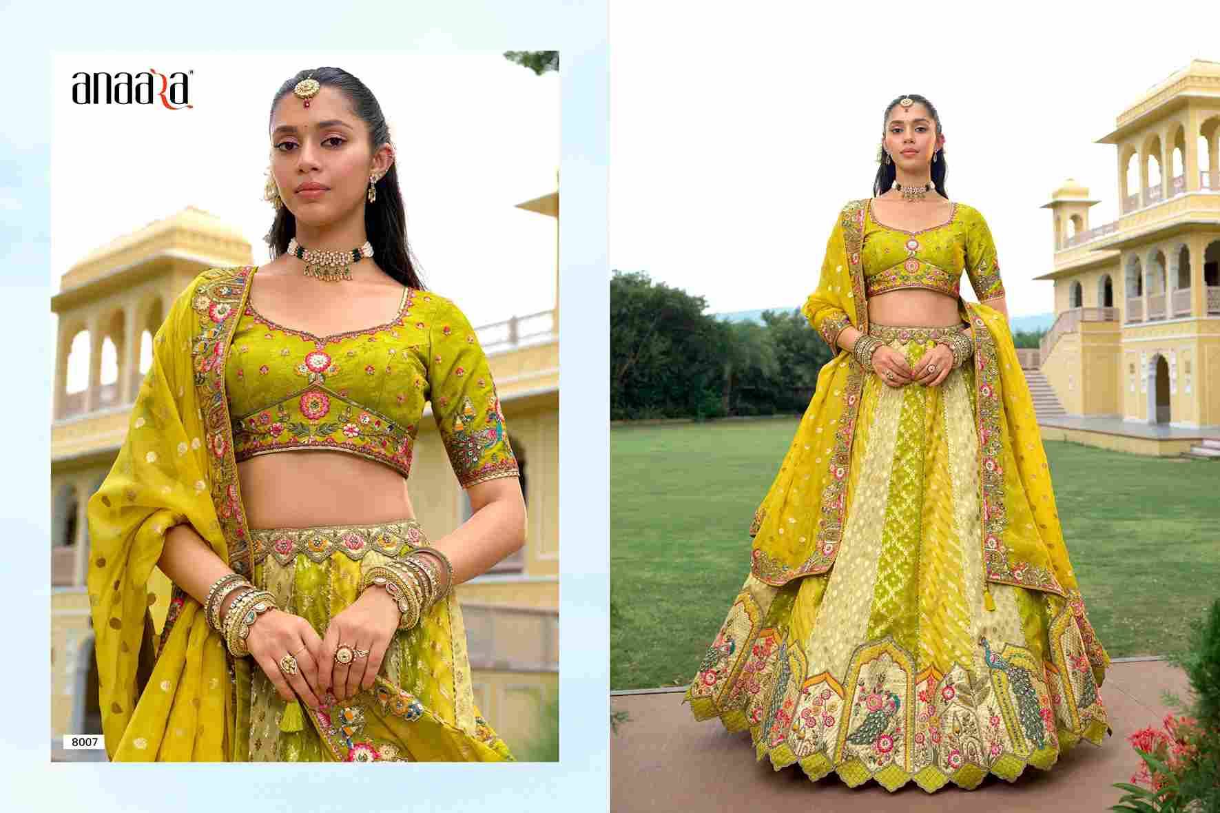 Anaara 8001 Series By Tathastu 8001 To 8010 Series Indian Traditional Wear Bridal Collection Beautiful Stylish Fancy Colorful Party Wear & Occasional Wear Silk Lehengas At Wholesale Price
