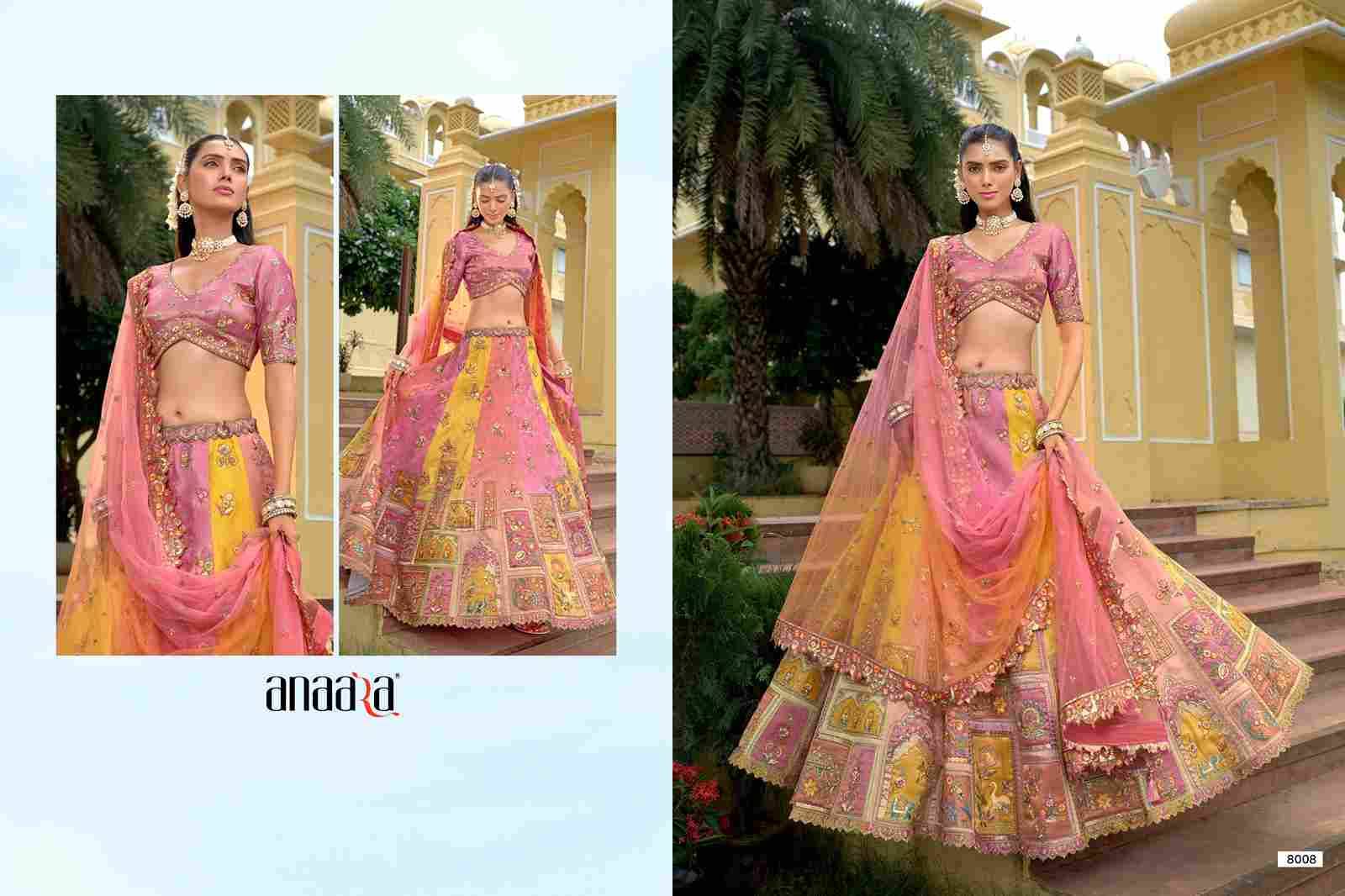 Anaara 8001 Series By Tathastu 8001 To 8010 Series Indian Traditional Wear Bridal Collection Beautiful Stylish Fancy Colorful Party Wear & Occasional Wear Silk Lehengas At Wholesale Price