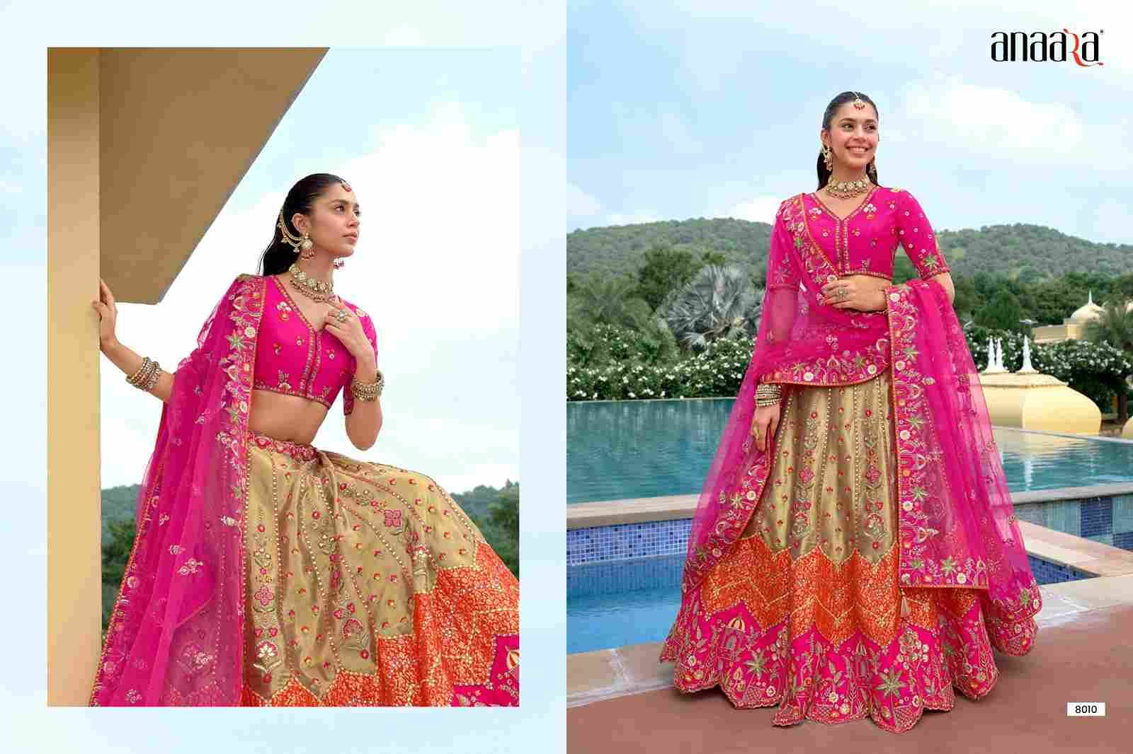 Anaara 8001 Series By Tathastu 8001 To 8010 Series Indian Traditional Wear Bridal Collection Beautiful Stylish Fancy Colorful Party Wear & Occasional Wear Silk Lehengas At Wholesale Price