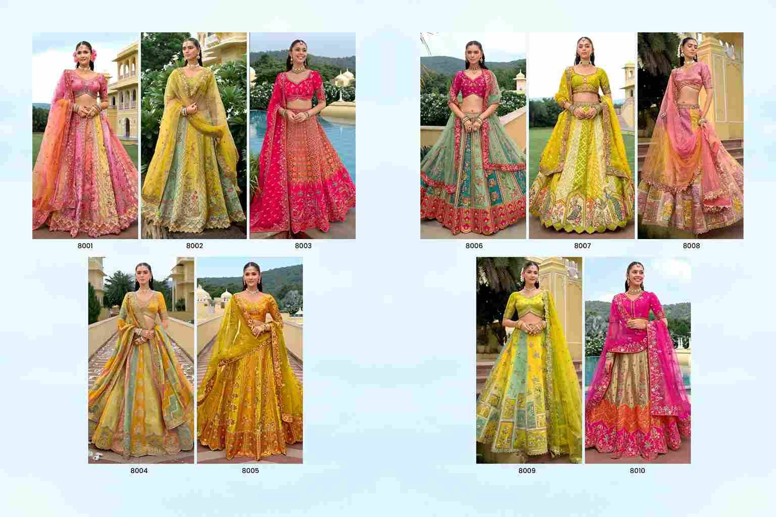 Anaara 8001 Series By Tathastu 8001 To 8010 Series Indian Traditional Wear Bridal Collection Beautiful Stylish Fancy Colorful Party Wear & Occasional Wear Silk Lehengas At Wholesale Price