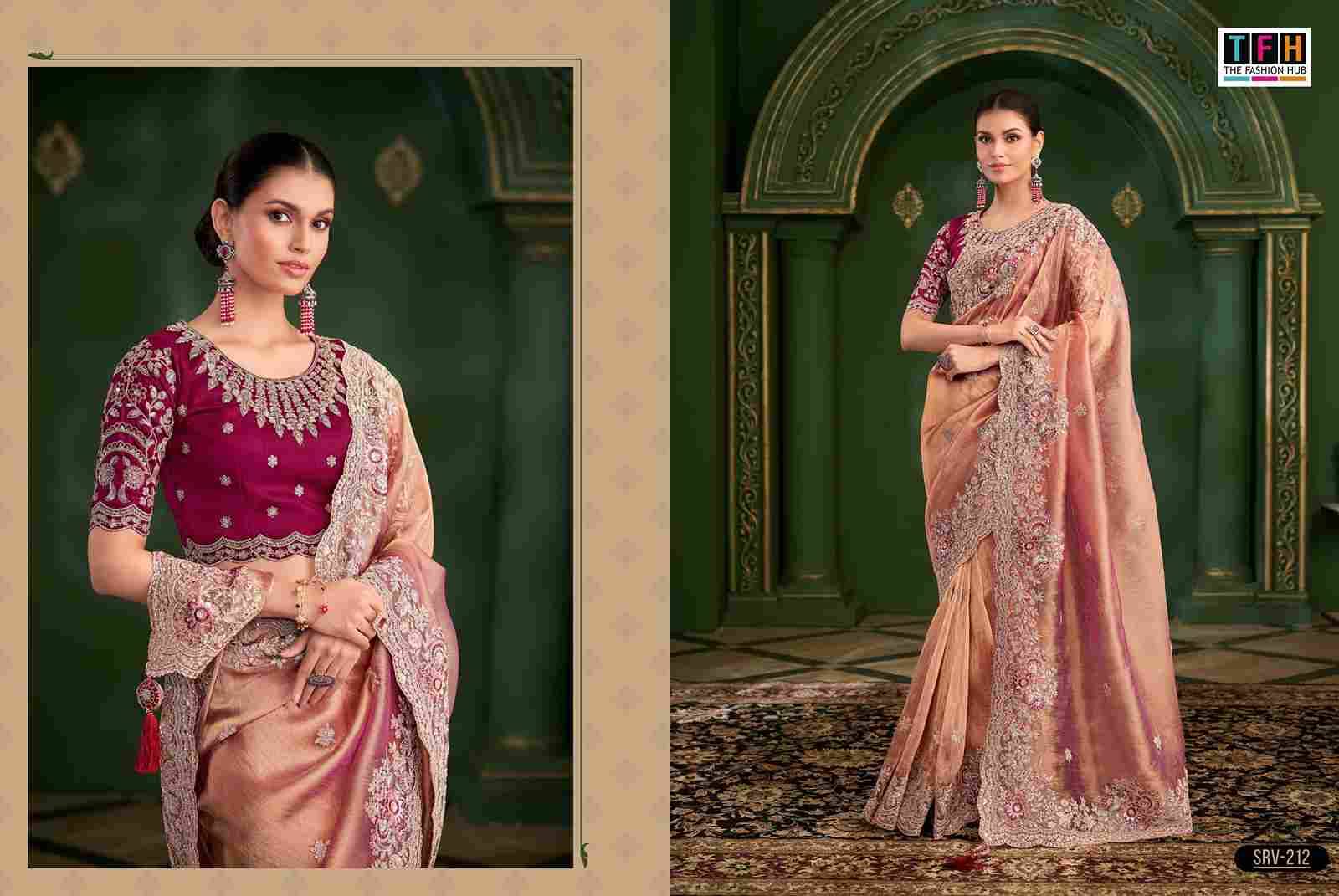 Sarvaratna Vol-2 By TFH 201 To 212 Series Indian Traditional Wear Collection Beautiful Stylish Fancy Colorful Party Wear & Occasional Wear Satin Silk/Georgette Sarees At Wholesale Price