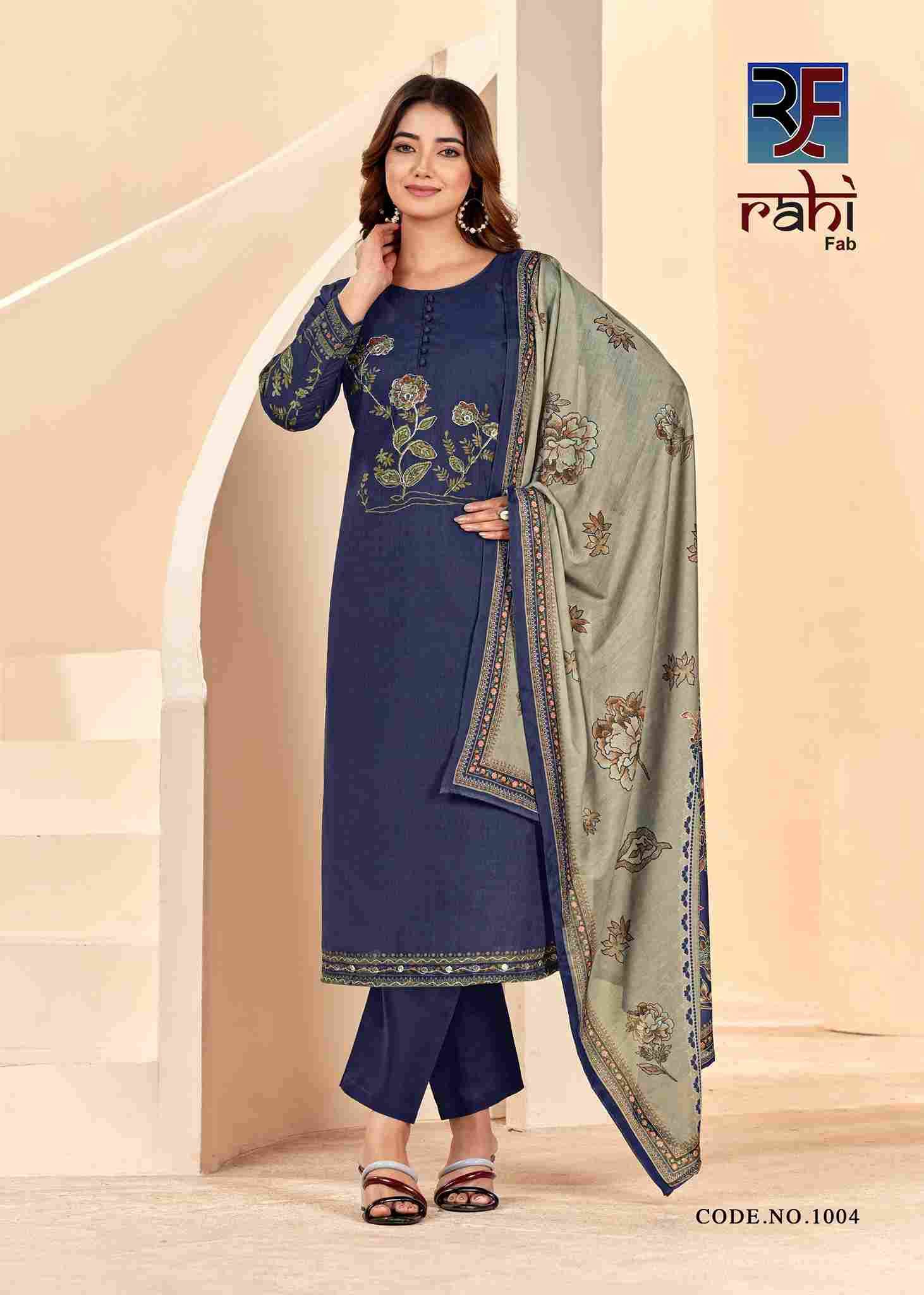 Rising Silver By Rahi Fab 1001 To 1008 Series Beautiful Pakistani Suits Stylish Fancy Colorful Party Wear & Occasional Wear Pure Cotton Dresses At Wholesale Price
