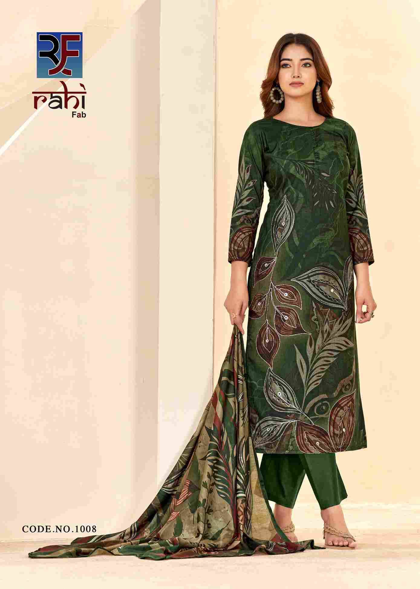 Rising Silver By Rahi Fab 1001 To 1008 Series Beautiful Pakistani Suits Stylish Fancy Colorful Party Wear & Occasional Wear Pure Cotton Dresses At Wholesale Price