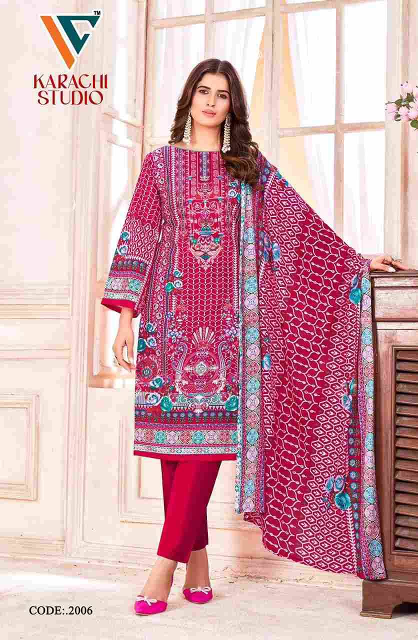 Karachi Studio Vol-2 By Vandana Creation 2001 To 2008 Series Beautiful Festive Suits Stylish Fancy Colorful Casual Wear & Ethnic Wear Soft Cotton Print Dresses At Wholesale Price