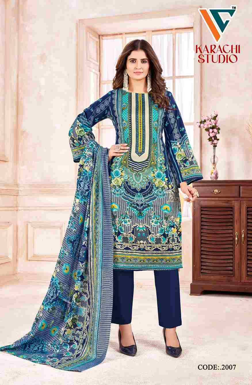 Karachi Studio Vol-2 By Vandana Creation 2001 To 2008 Series Beautiful Festive Suits Stylish Fancy Colorful Casual Wear & Ethnic Wear Soft Cotton Print Dresses At Wholesale Price