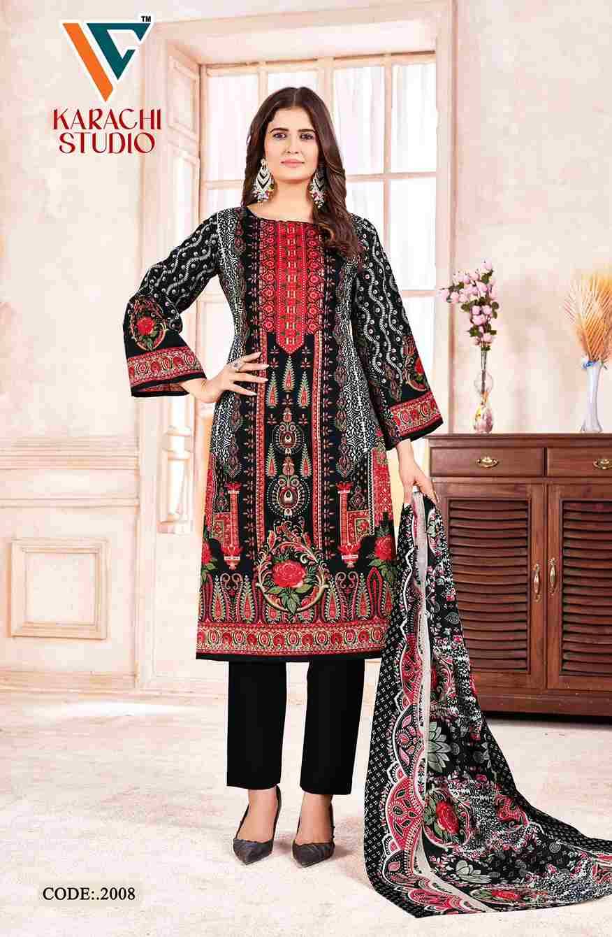 Karachi Studio Vol-2 By Vandana Creation 2001 To 2008 Series Beautiful Festive Suits Stylish Fancy Colorful Casual Wear & Ethnic Wear Soft Cotton Print Dresses At Wholesale Price
