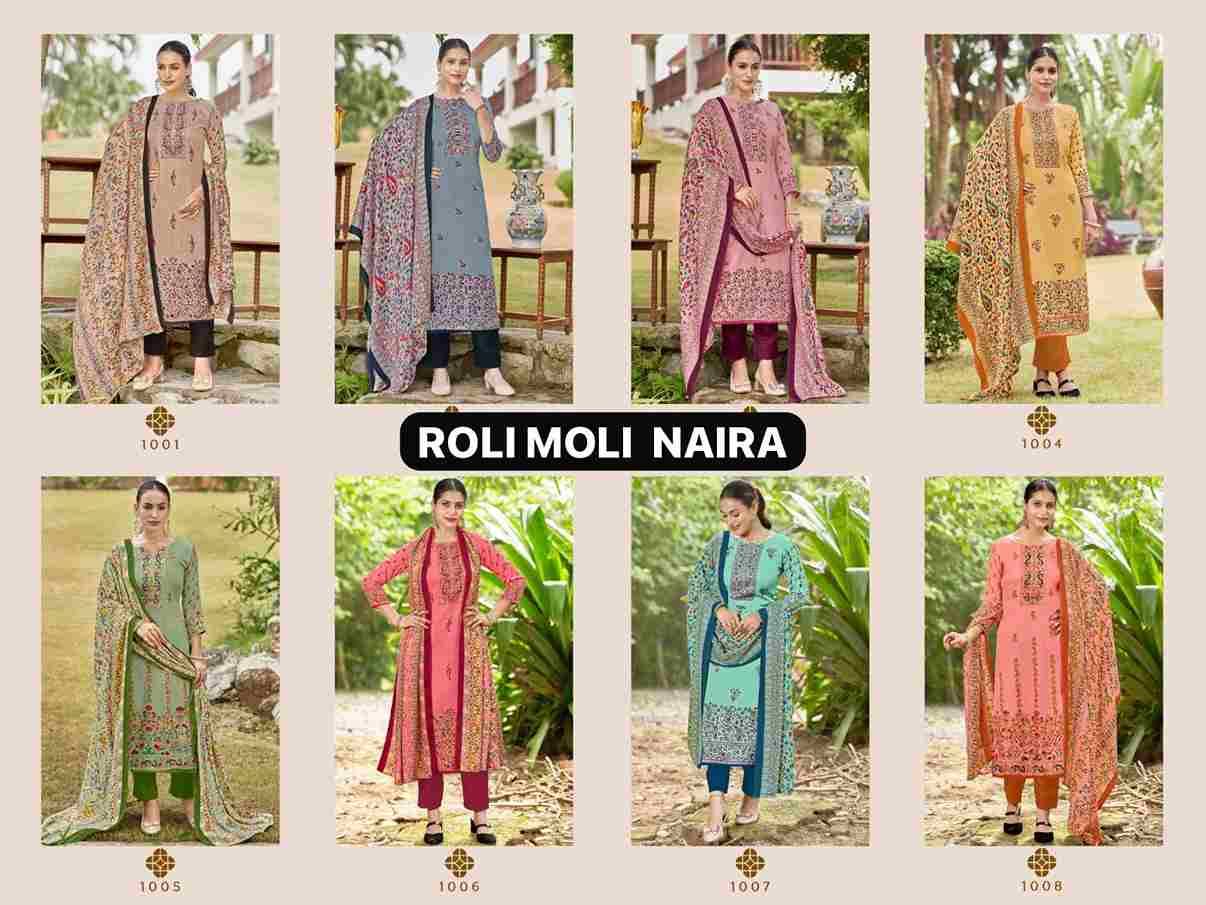 Naira By Roli Moli 1001 To 1008 Series Beautiful Stylish Festive Suits Fancy Colorful Casual Wear & Ethnic Wear & Ready To Wear Pashmina Dresses At Wholesale Price