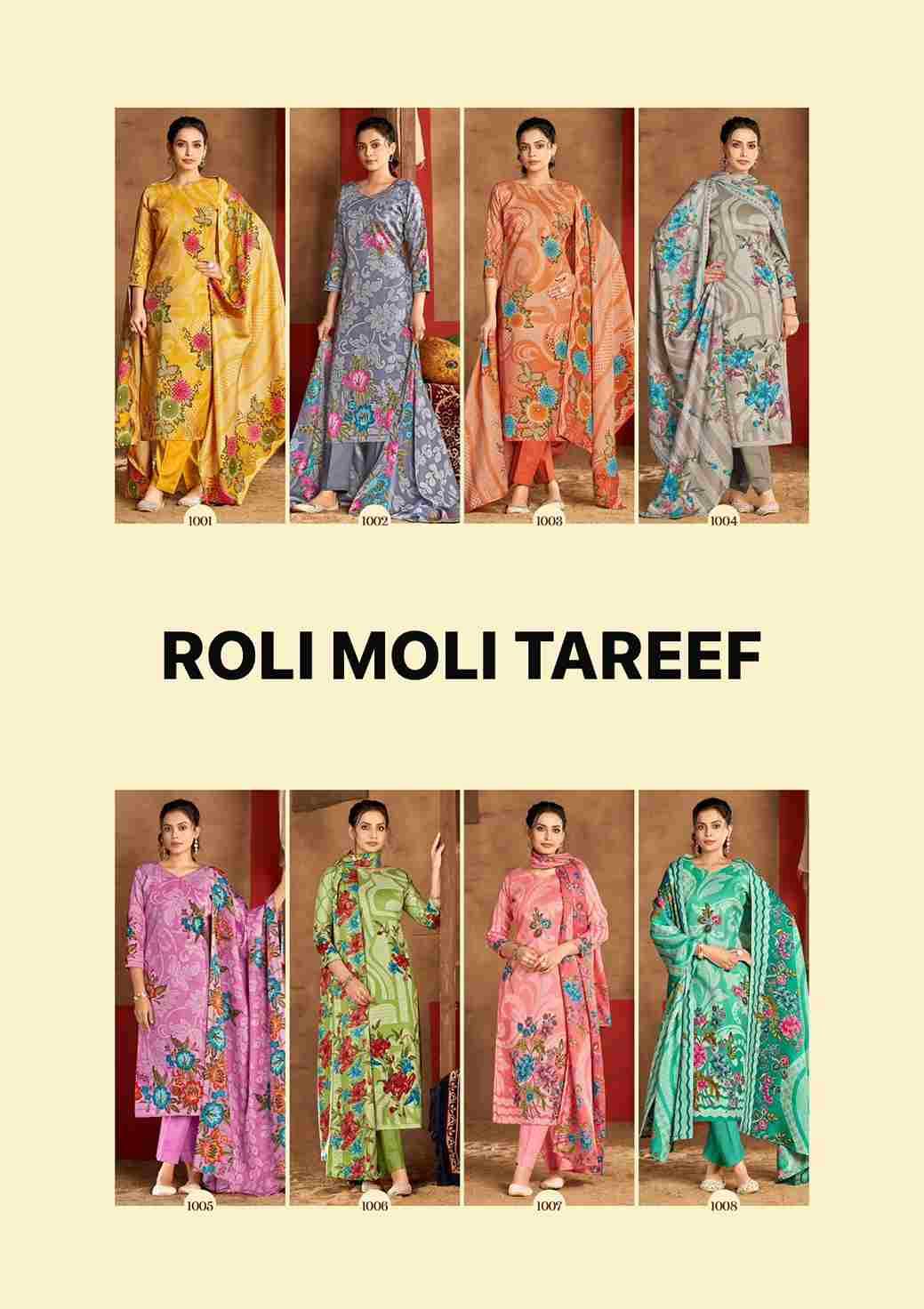 Tareef By Roli Moli 1001 To 1008 Series Beautiful Stylish Festive Suits Fancy Colorful Casual Wear & Ethnic Wear & Ready To Wear Pashmina Dresses At Wholesale Price