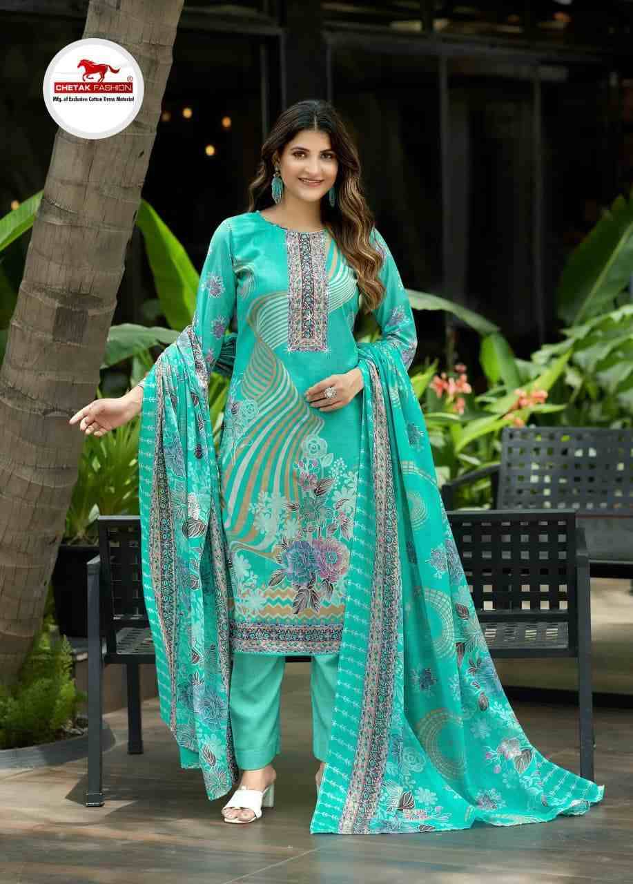 Jannat Karachi Vol-3 By Chetak Fashion 3001 To 3008 Series Beautiful Festive Suits Colorful Stylish Fancy Casual Wear & Ethnic Wear Cambric Cotton Print Dresses At Wholesale Price
