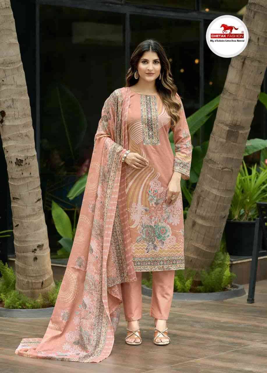Jannat Karachi Vol-3 By Chetak Fashion 3001 To 3008 Series Beautiful Festive Suits Colorful Stylish Fancy Casual Wear & Ethnic Wear Cambric Cotton Print Dresses At Wholesale Price