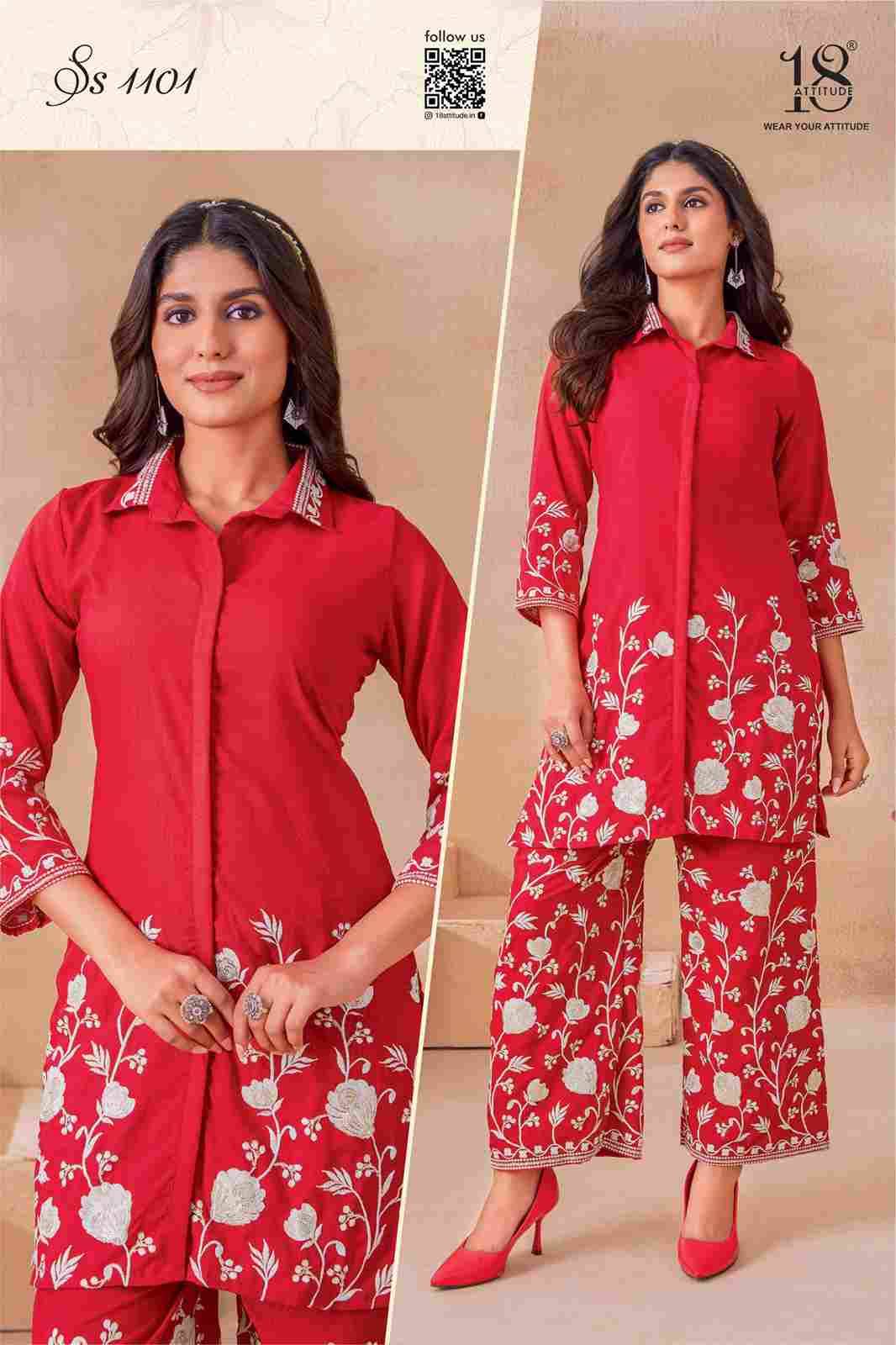 Sho-Shaa Vol-11 By 18 Attitude 1101 To 1105 Series Designer Stylish Fancy Colorful Beautiful Party Wear & Ethnic Wear Collection Premium Rayon Slub Co-Ords At Wholesale Price