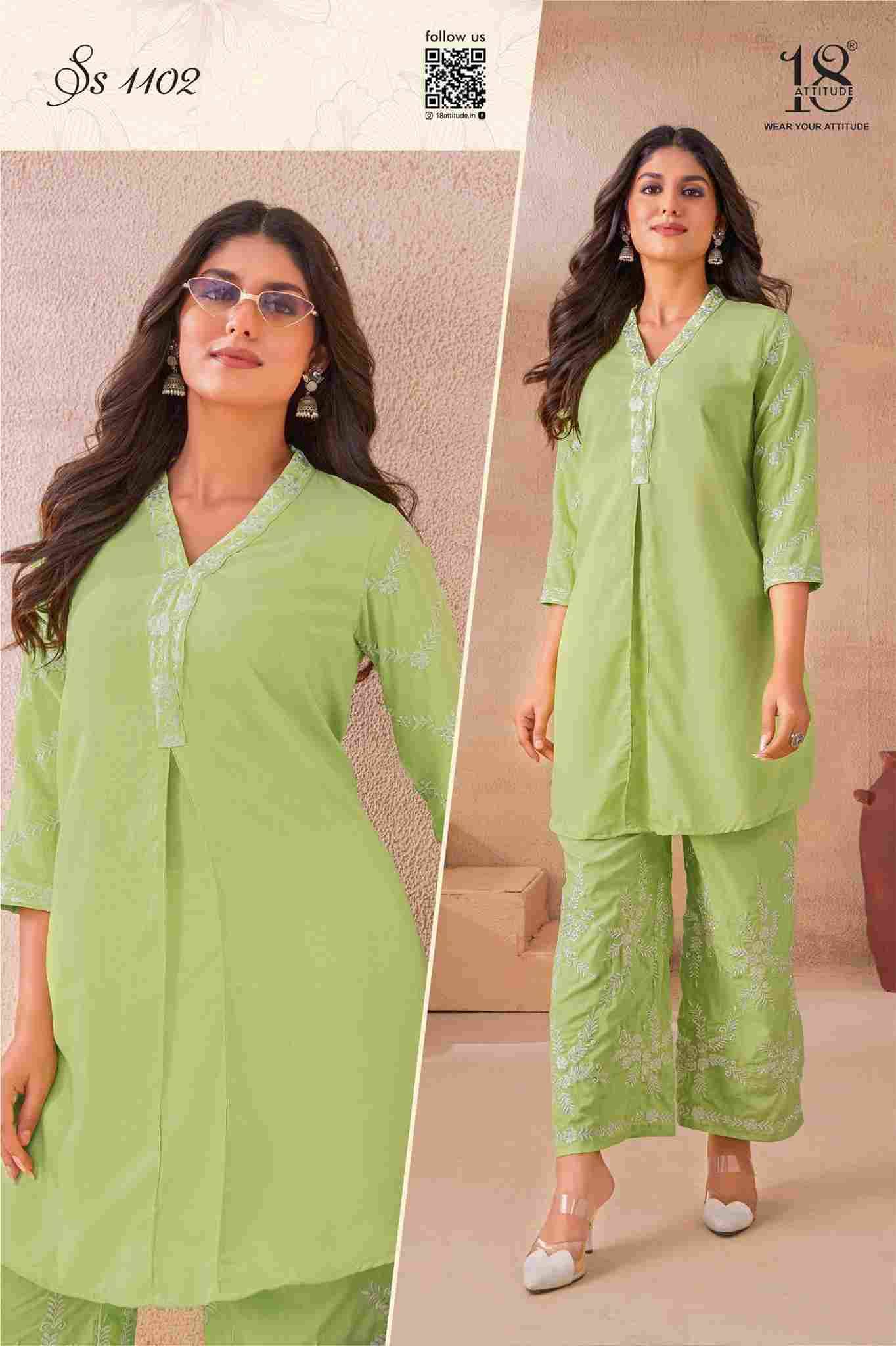 Sho-Shaa Vol-11 By 18 Attitude 1101 To 1105 Series Designer Stylish Fancy Colorful Beautiful Party Wear & Ethnic Wear Collection Premium Rayon Slub Co-Ords At Wholesale Price