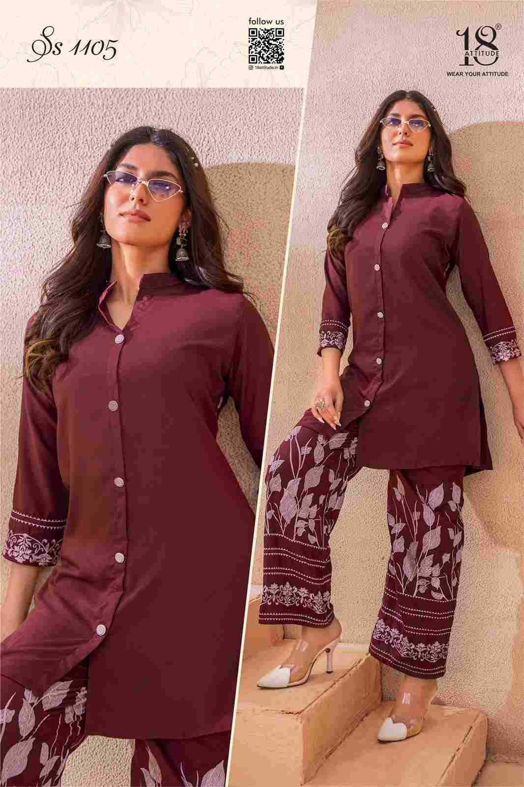 Sho-Shaa Vol-11 By 18 Attitude 1101 To 1105 Series Designer Stylish Fancy Colorful Beautiful Party Wear & Ethnic Wear Collection Premium Rayon Slub Co-Ords At Wholesale Price