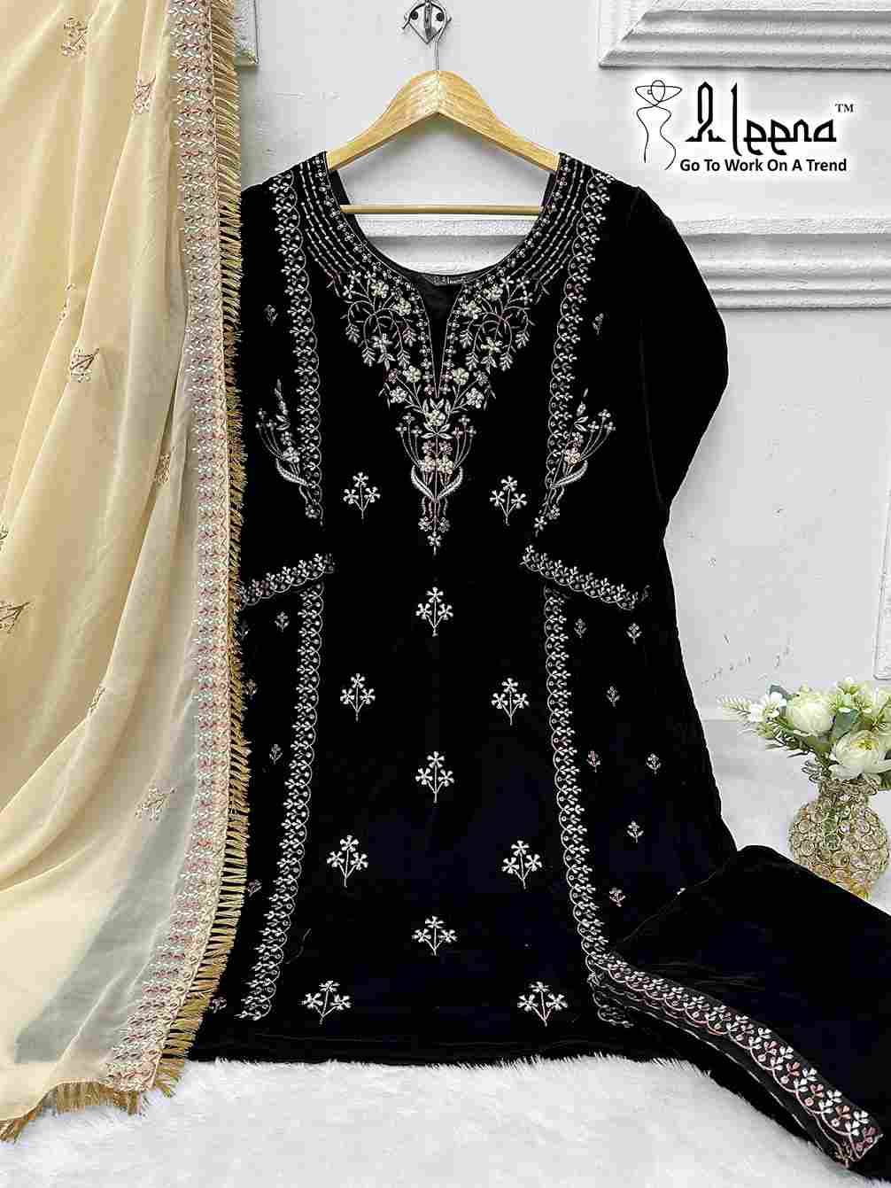 Aleena Hit Design 1125 By Aleena Beautiful Pakistani Suits Stylish Fancy Colorful Party Wear & Occasional Wear Velvet Embroidered Dresses At Wholesale Price
