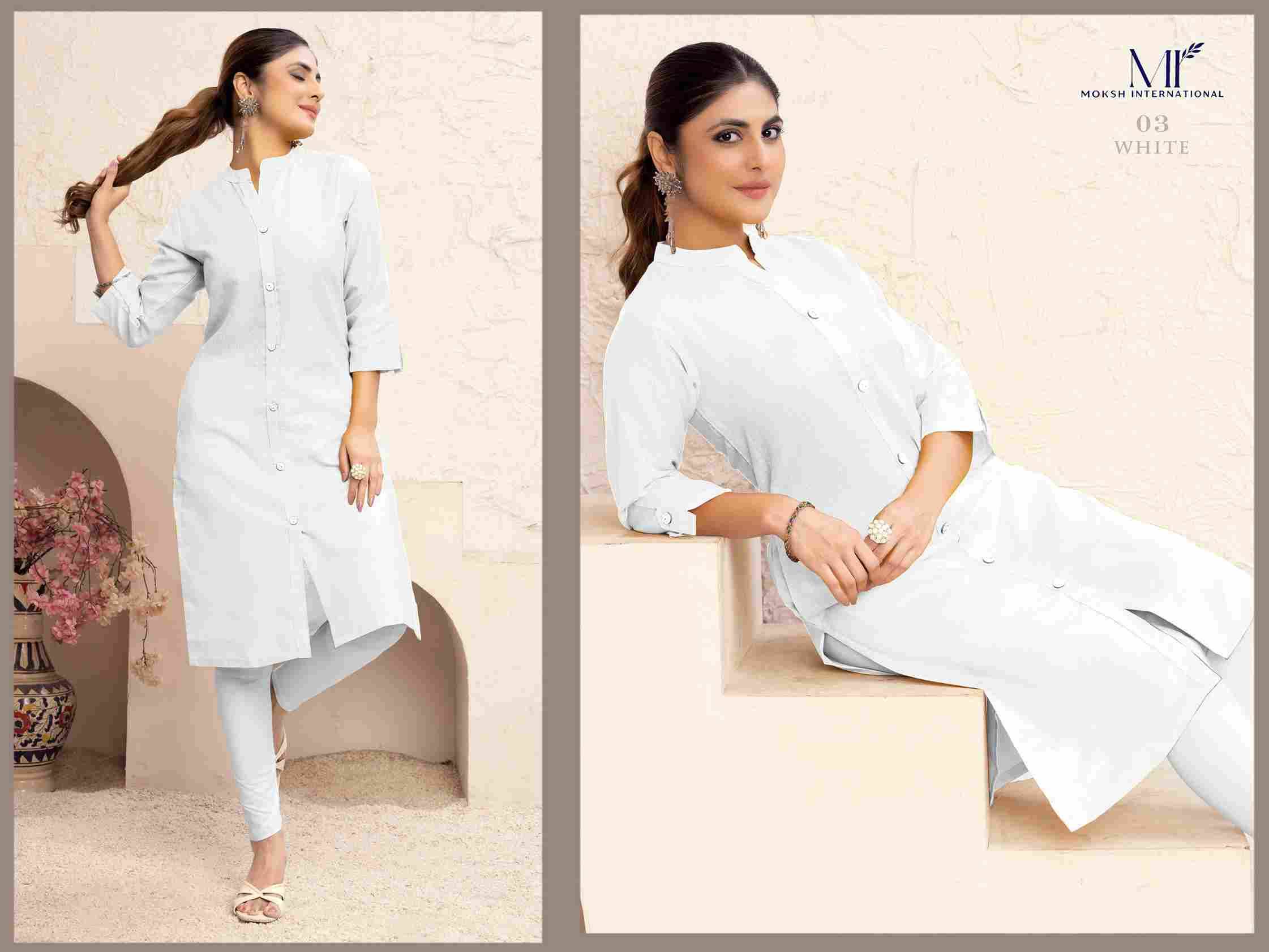 Neer Vol-1 By Moksh International 01 To 05 Series Designer Stylish Fancy Colorful Beautiful Party Wear & Ethnic Wear Collection Cotton Kurtis At Wholesale Price