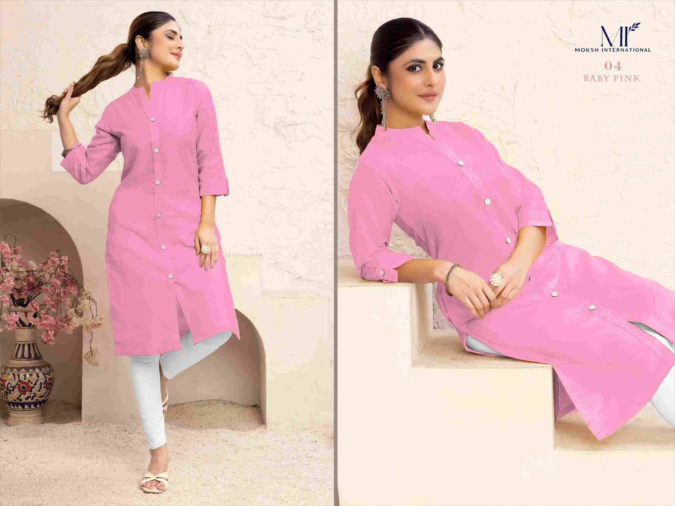 Neer Vol-1 By Moksh International 01 To 05 Series Designer Stylish Fancy Colorful Beautiful Party Wear & Ethnic Wear Collection Cotton Kurtis At Wholesale Price