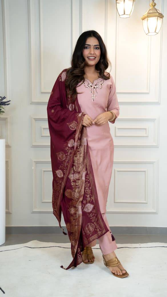 Kr-378 By Fashid Wholesale Designer Festive Suits Collection Beautiful Stylish Fancy Colorful Party Wear & Occasional Wear Roman Silk Kurti With Pent At Wholesale Price