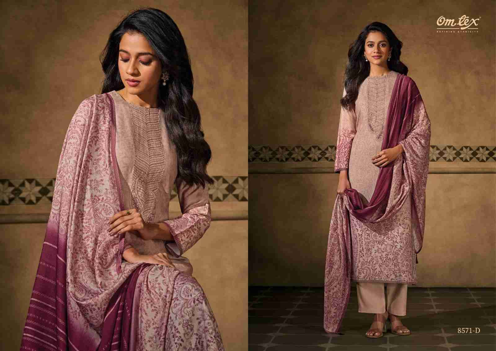 Isla By Om Tex 8571-A To 8571-D Series Beautiful Festive Suits Colorful Stylish Fancy Casual Wear & Ethnic Wear Pure Pashmina Dresses At Wholesale Price