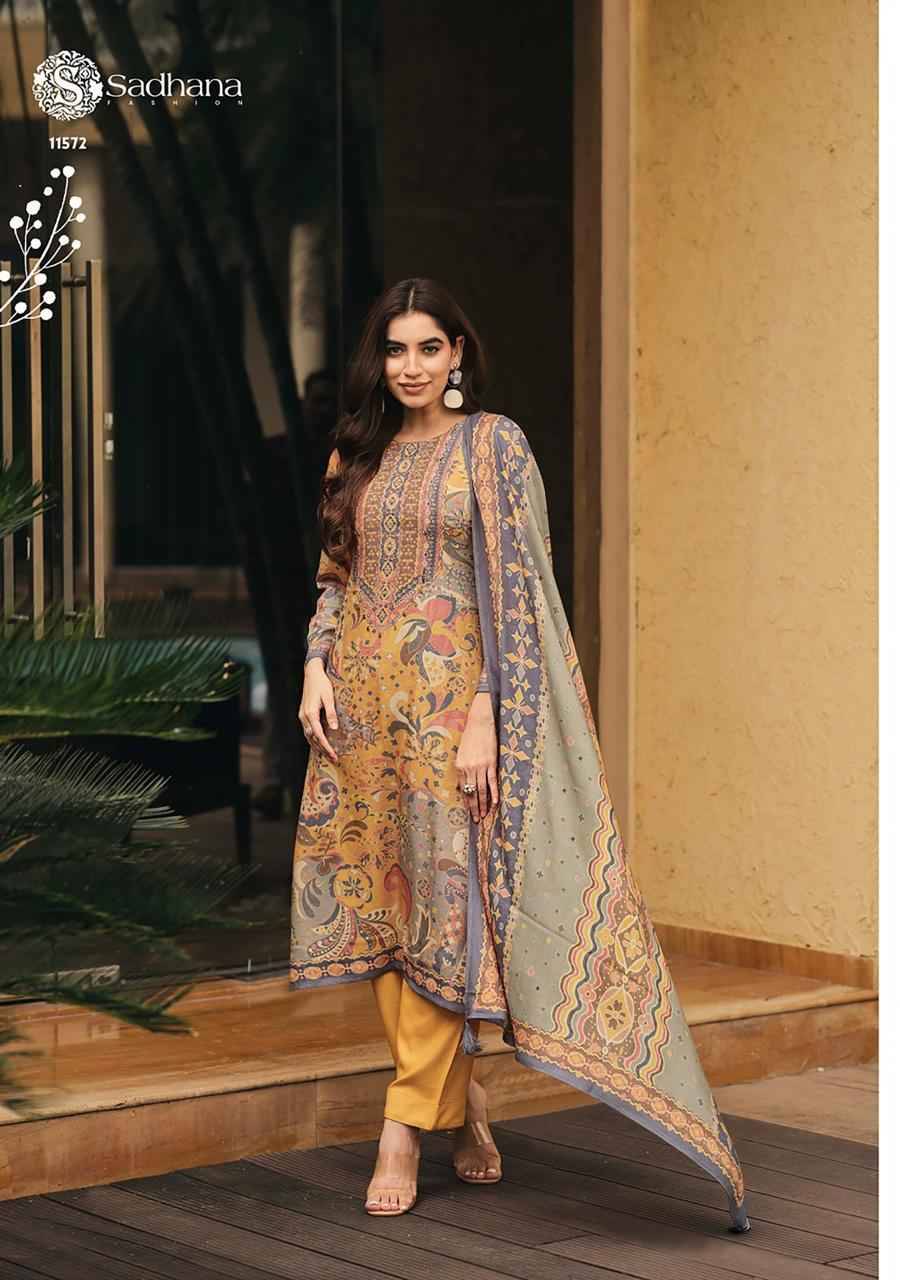 Tanishq By Sadhana Fashion 11572 To 11577 Series Designer Festive Suits Beautiful Fancy Stylish Colorful Party Wear & Occasional Wear Pure Viscose Pashmina Print Dresses At Wholesale Price