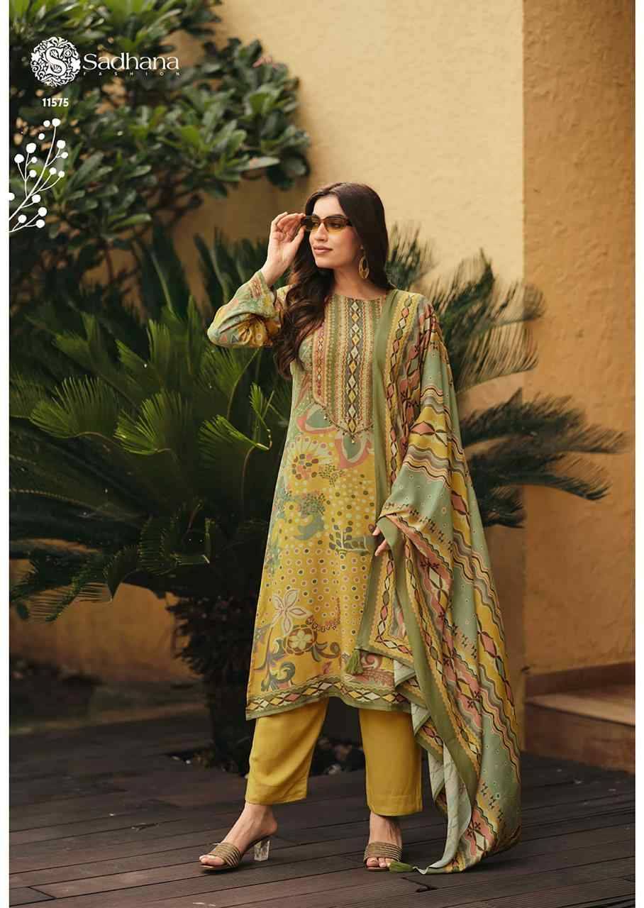 Tanishq By Sadhana Fashion 11572 To 11577 Series Designer Festive Suits Beautiful Fancy Stylish Colorful Party Wear & Occasional Wear Pure Viscose Pashmina Print Dresses At Wholesale Price